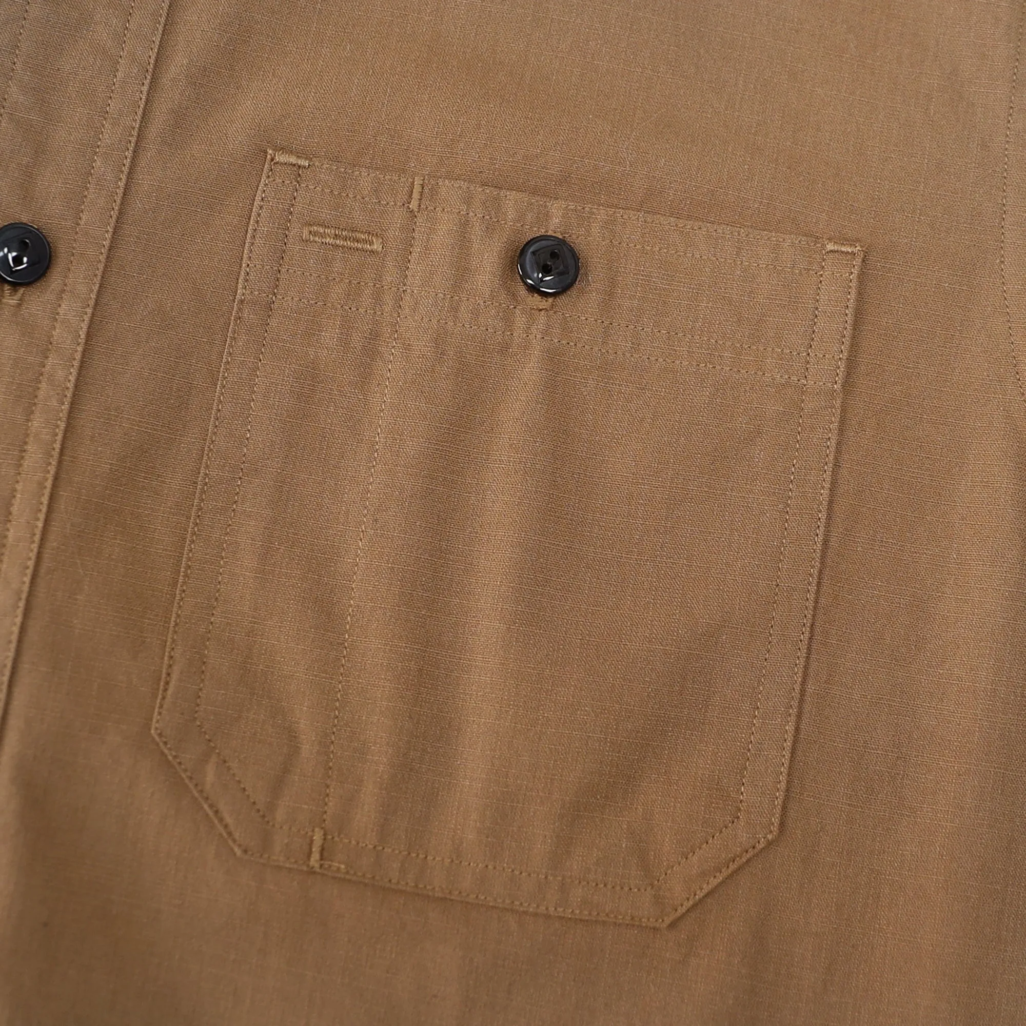 Dubinik® Dark Brown Solid Mens Short Sleeve Casual Cotton Regular Fit Lightweight Pocket Chambray Mens Short Sleeve#0057011 sold by Dubinik product image thumbnail 5