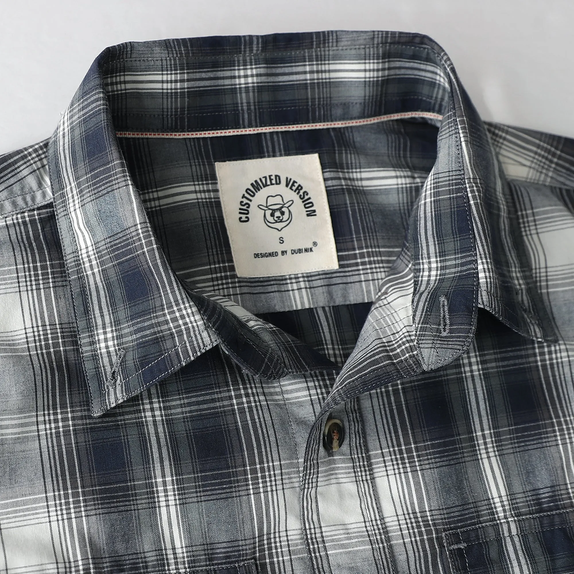 Dubinik® 4.1oz Mens Long Sleeve Button Down Shirts Casual Plaid Shirt with Practical Double Pockets Comfortable and Soft#0050019 sold by Dubinik product image thumbnail 3