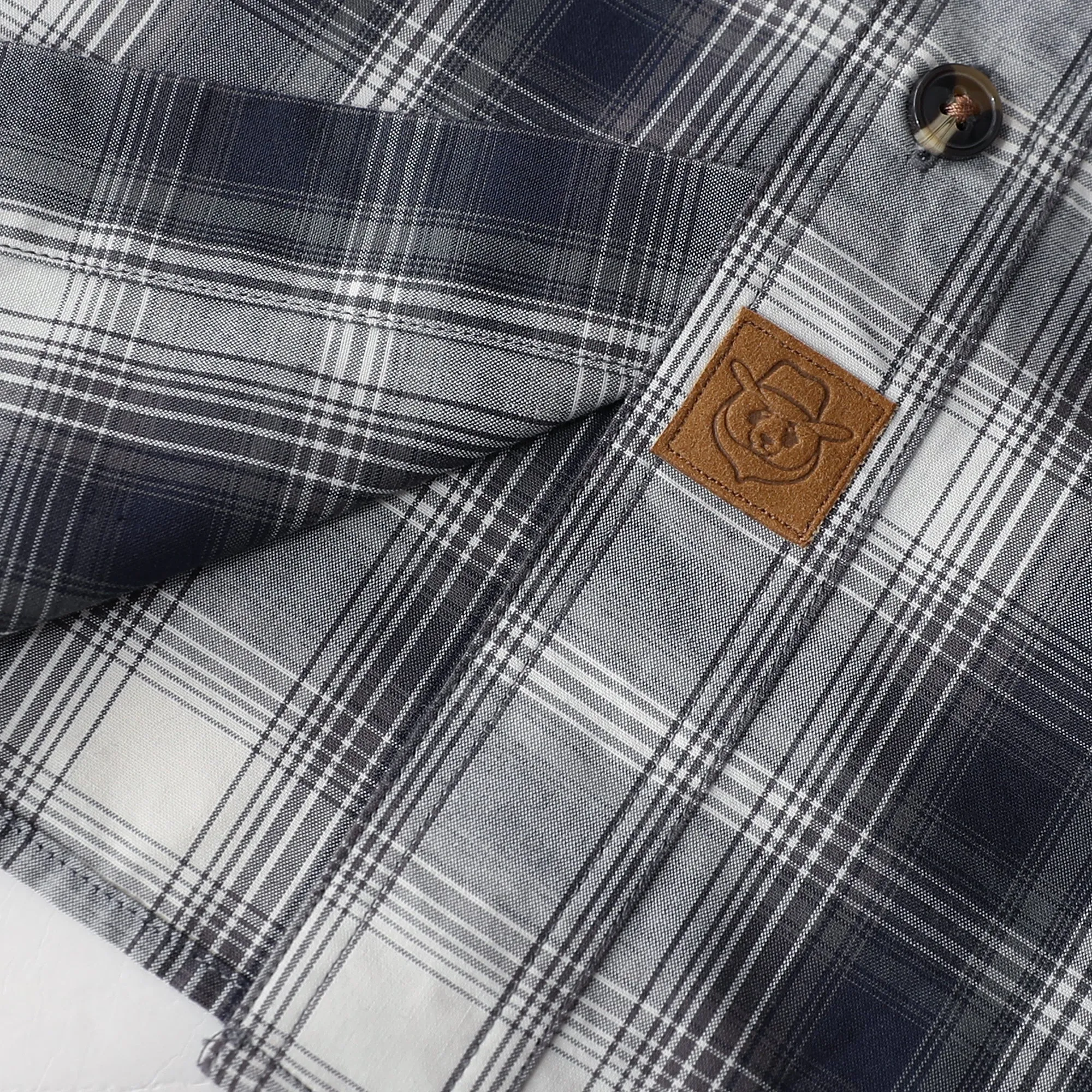 Dubinik® 4.1oz Mens Long Sleeve Button Down Shirts Casual Plaid Shirt with Practical Double Pockets Comfortable and Soft#0050019 sold by Dubinik product image thumbnail 5