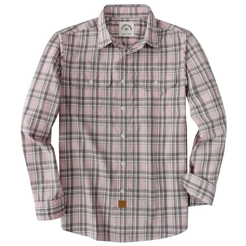 Dubinik® 4.1oz Mens Long Sleeve Button Down Shirts Casual Plaid Shirt with Practical Double Pockets Comfortable and Soft#0050018 made by Dubinik