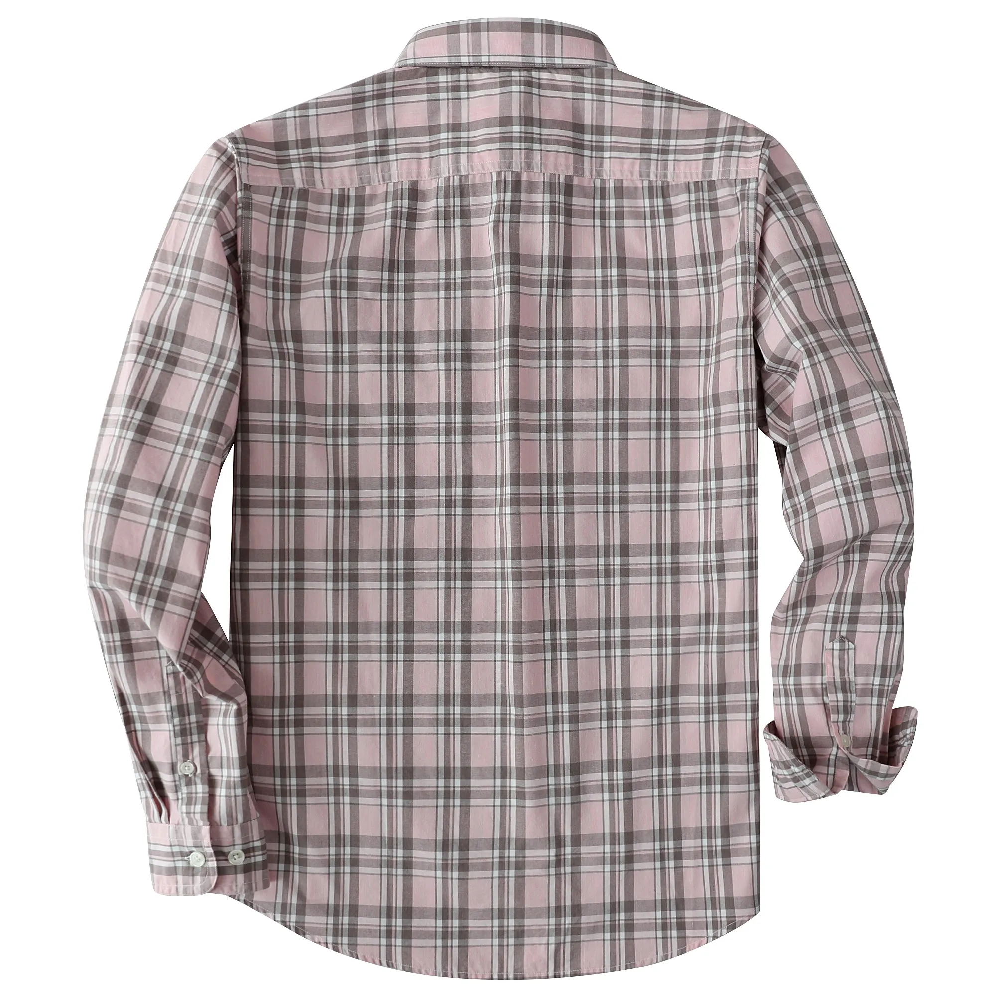 Dubinik® 4.1oz Mens Long Sleeve Button Down Shirts Casual Plaid Shirt with Practical Double Pockets Comfortable and Soft#0050018 sold by Dubinik product image thumbnail 2