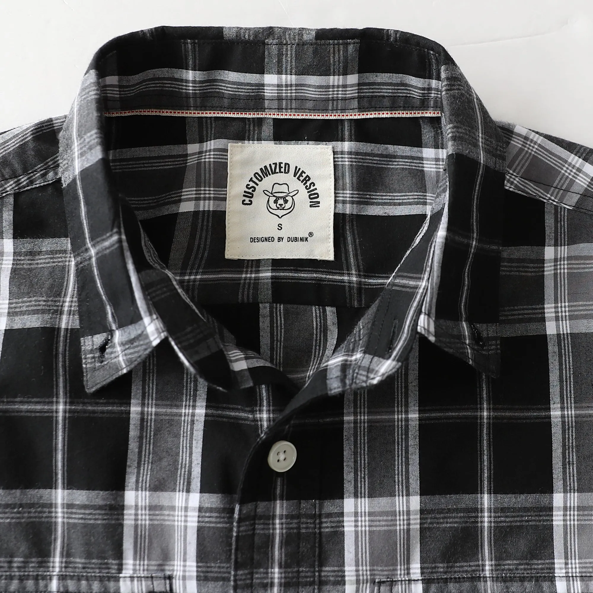 Dubinik® 4.1oz Mens Long Sleeve Button Down Shirts Casual Plaid Shirt with Practical Double Pockets Comfortable and Soft#0050006 sold by Dubinik product image thumbnail 3