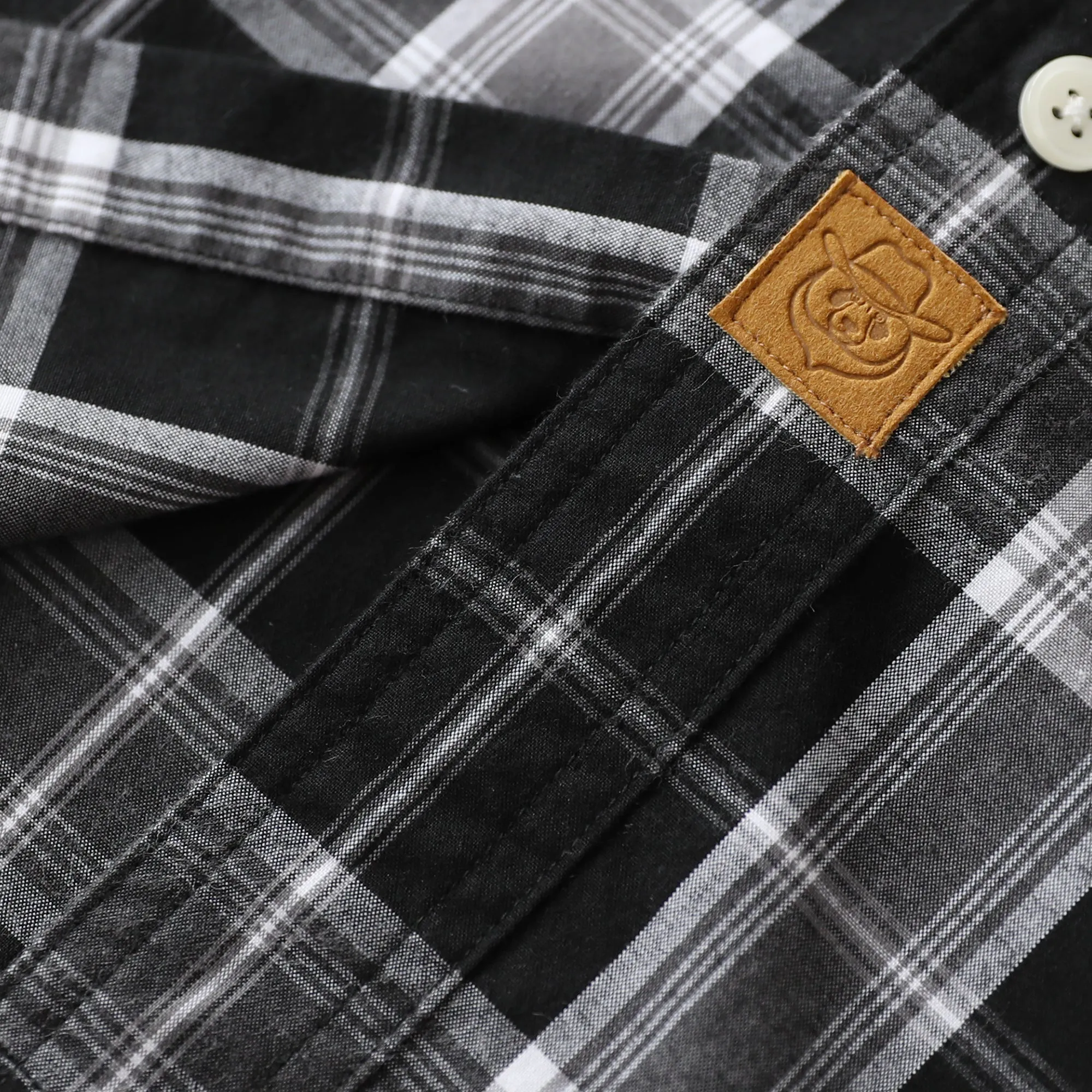 Dubinik® 4.1oz Mens Long Sleeve Button Down Shirts Casual Plaid Shirt with Practical Double Pockets Comfortable and Soft#0050006 sold by Dubinik product image thumbnail 5