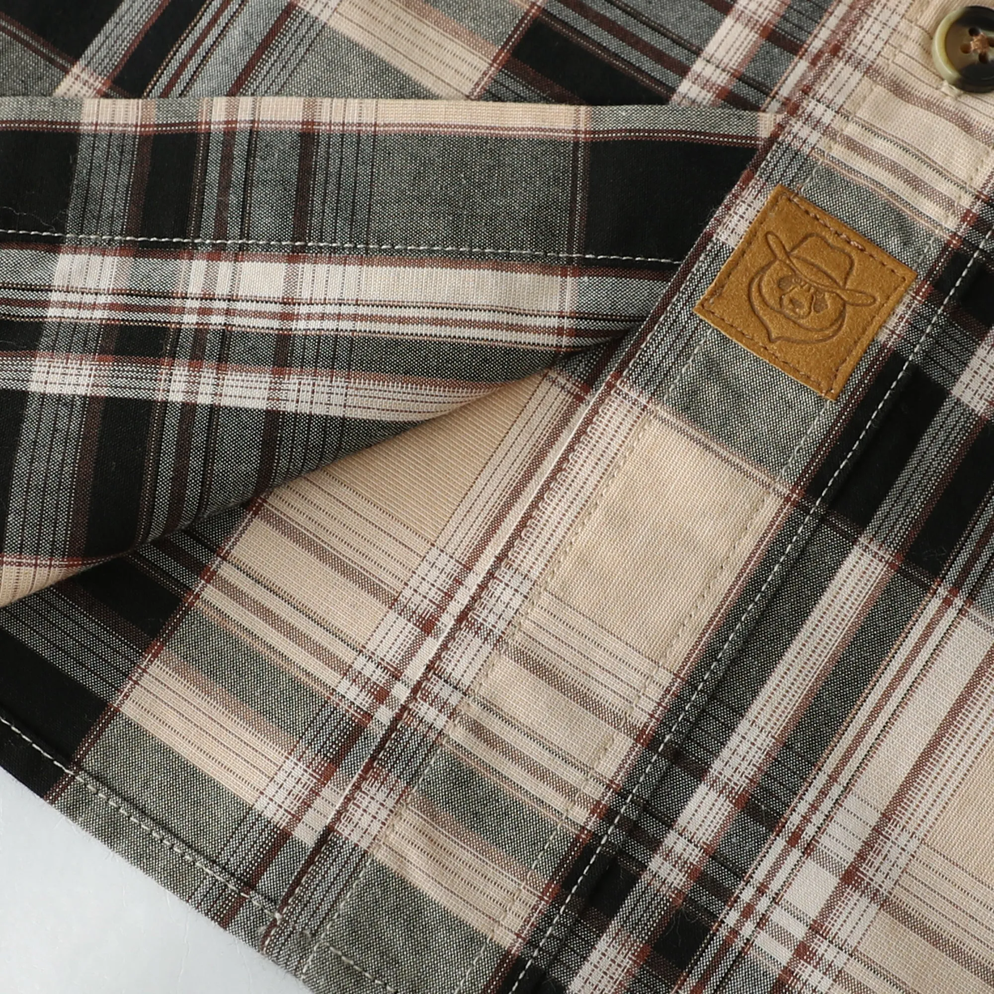 Dubinik® 4.1oz Mens Long Sleeve Button Down Shirts Casual Plaid Shirt with Practical Double Pockets Comfortable and Soft#0050004 sold by Dubinik product image thumbnail 4