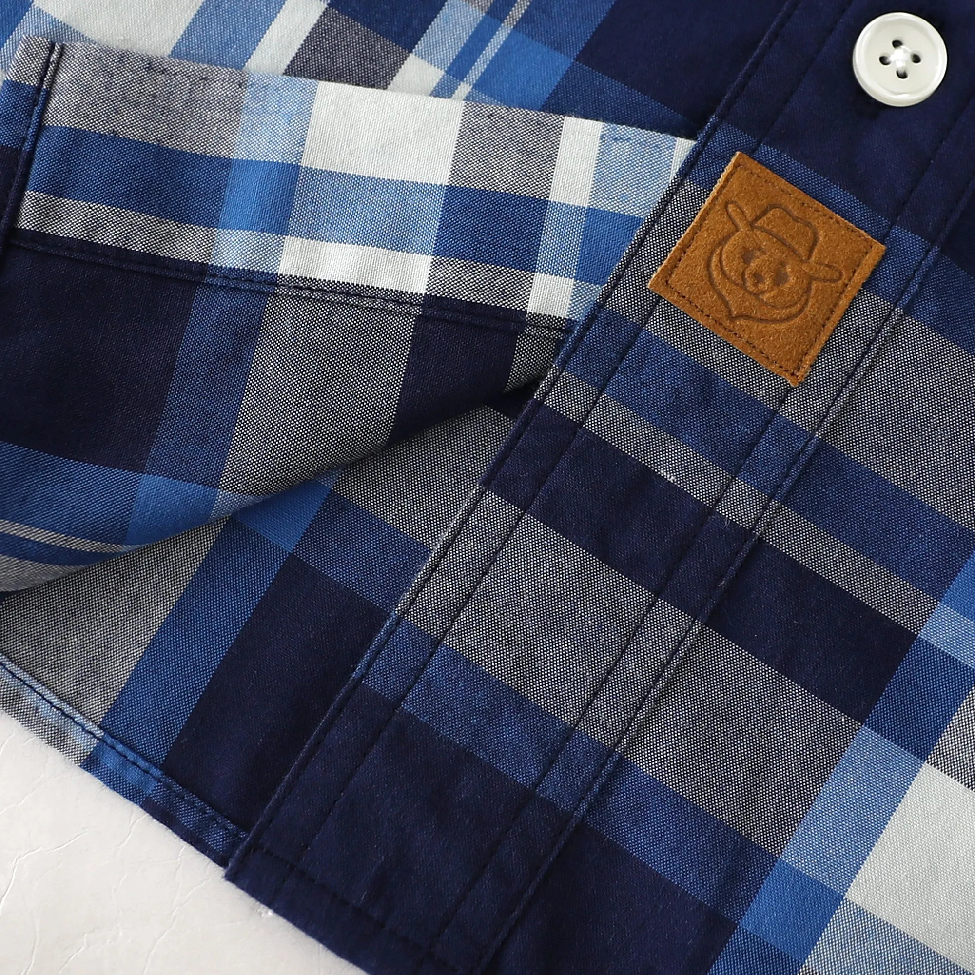Dubinik® 4.1oz Mens Long Sleeve Shirts Casual Plaid Shirt with Practical Double Pockets Comfortable and Soft#0050003 sold by Dubinik product image thumbnail 5