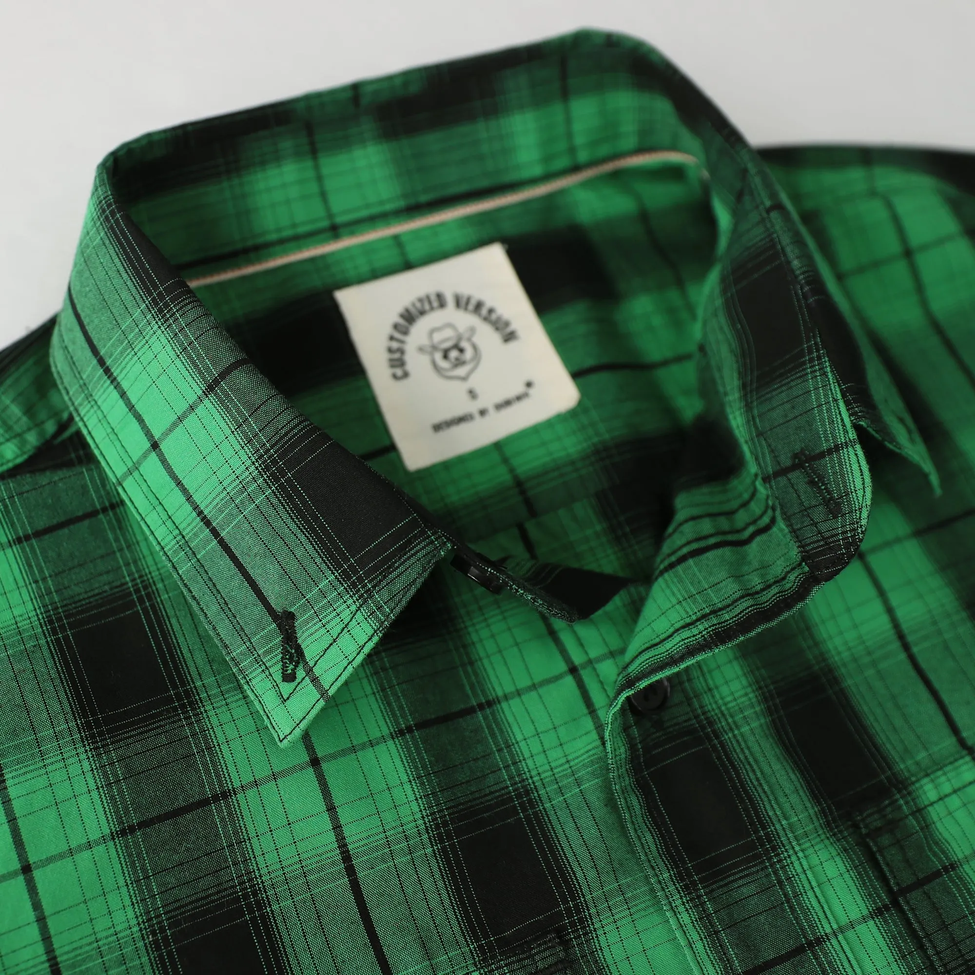 Dubinik® 4.1oz Mens Long Sleeve Button Down Green Shirts Casual Plaid Shirt with Practical Double Pockets Comfortable and Soft#0050001 sold by Dubinik product image thumbnail 3