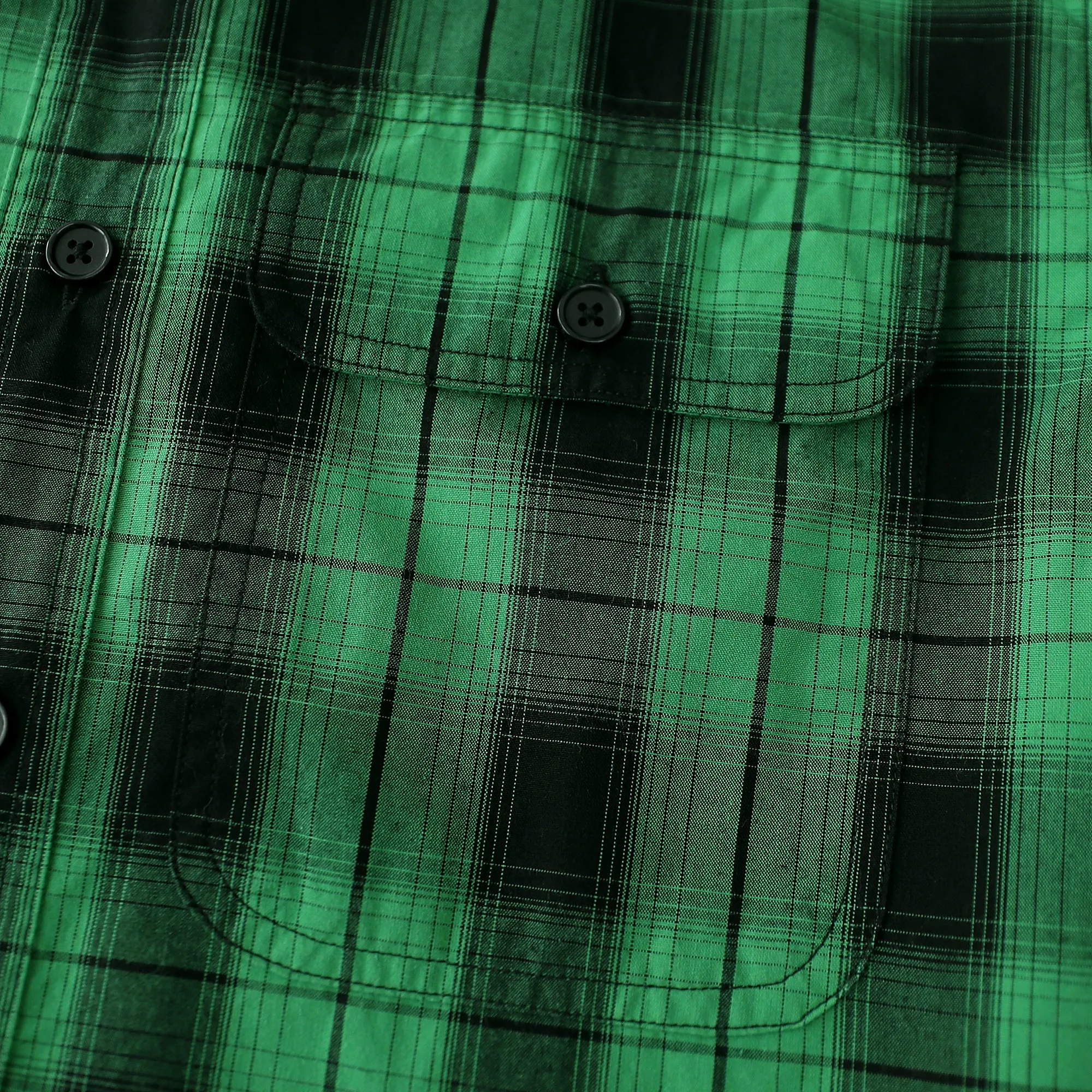 Dubinik® 4.1oz Mens Long Sleeve Button Down Green Shirts Casual Plaid Shirt with Practical Double Pockets Comfortable and Soft#0050001 sold by Dubinik product image thumbnail 4