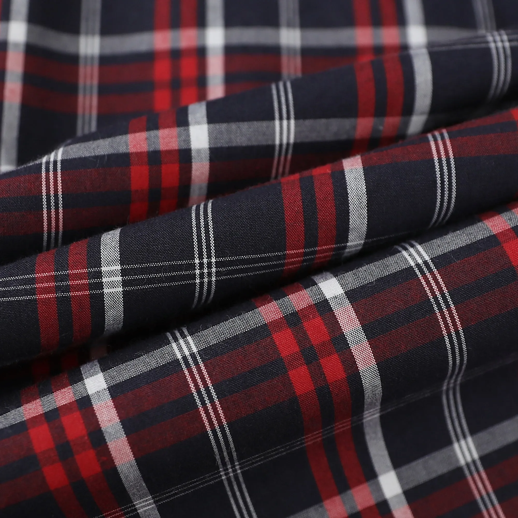Dubinik® 4.1oz Pearl Snap Shirts For Men Long Sleeve Lightweight Casual Western Plaid Cowboy Cotton Vintage Work Shirt#48007 sold by Dubinik product image thumbnail 5