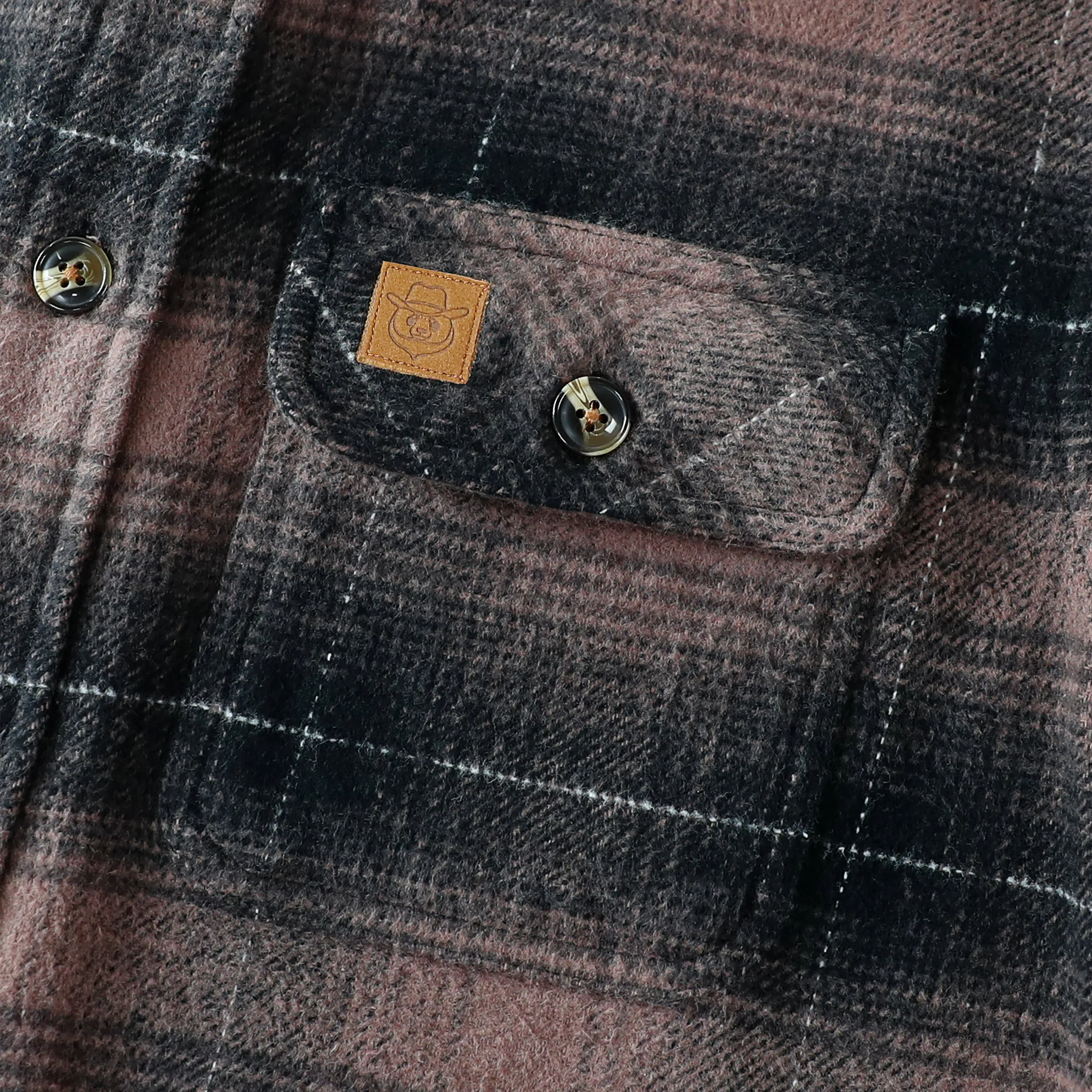 Dubinik® 10.8oz Ultra Heavyweight Flannel Shirt for Men Long Sleeve Casual Soft Pure Cotton Plaid Warm Suede Cuffs#0082009 sold by Dubinik product image thumbnail 4