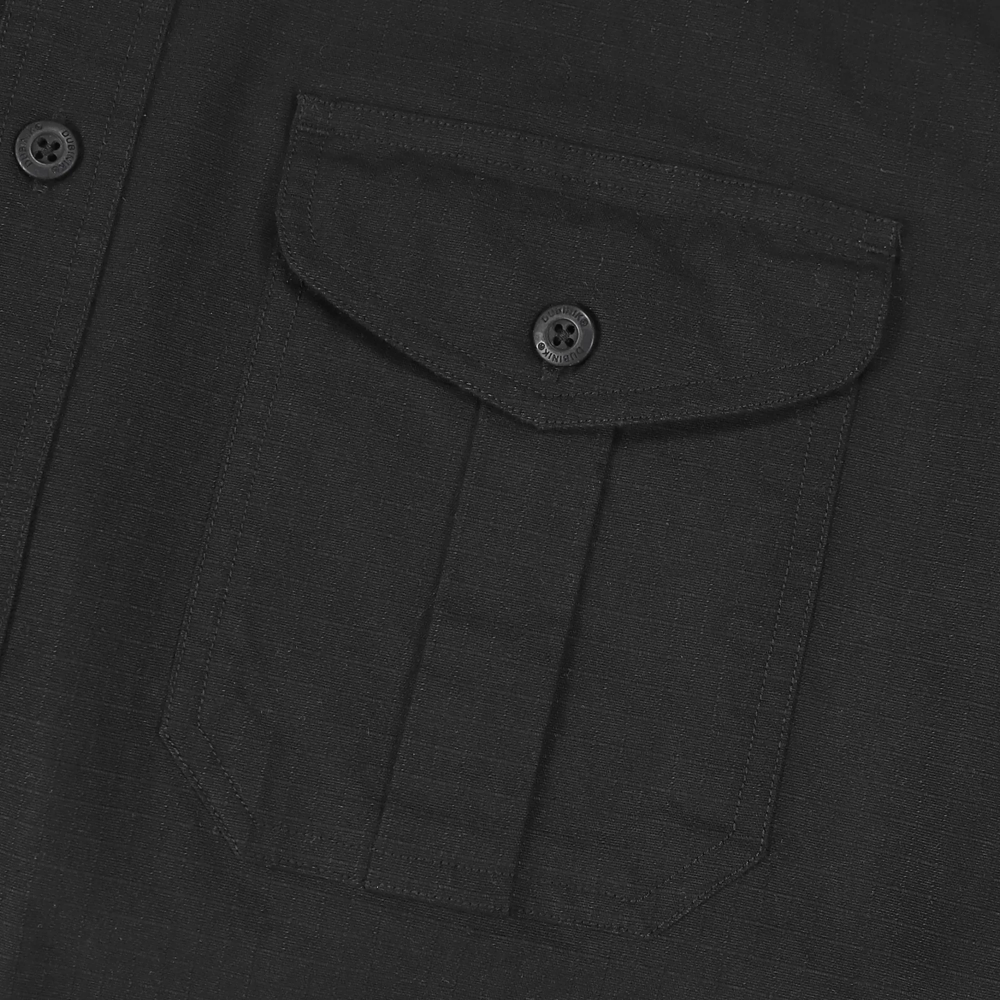 Dubinik® Mens Short Sleeve Button Down Shirts Two Pocket Vintage Mens Work Shirt Black Cotton Mens Shirts Casual with Stretch#0055001 sold by Dubinik product image thumbnail 4