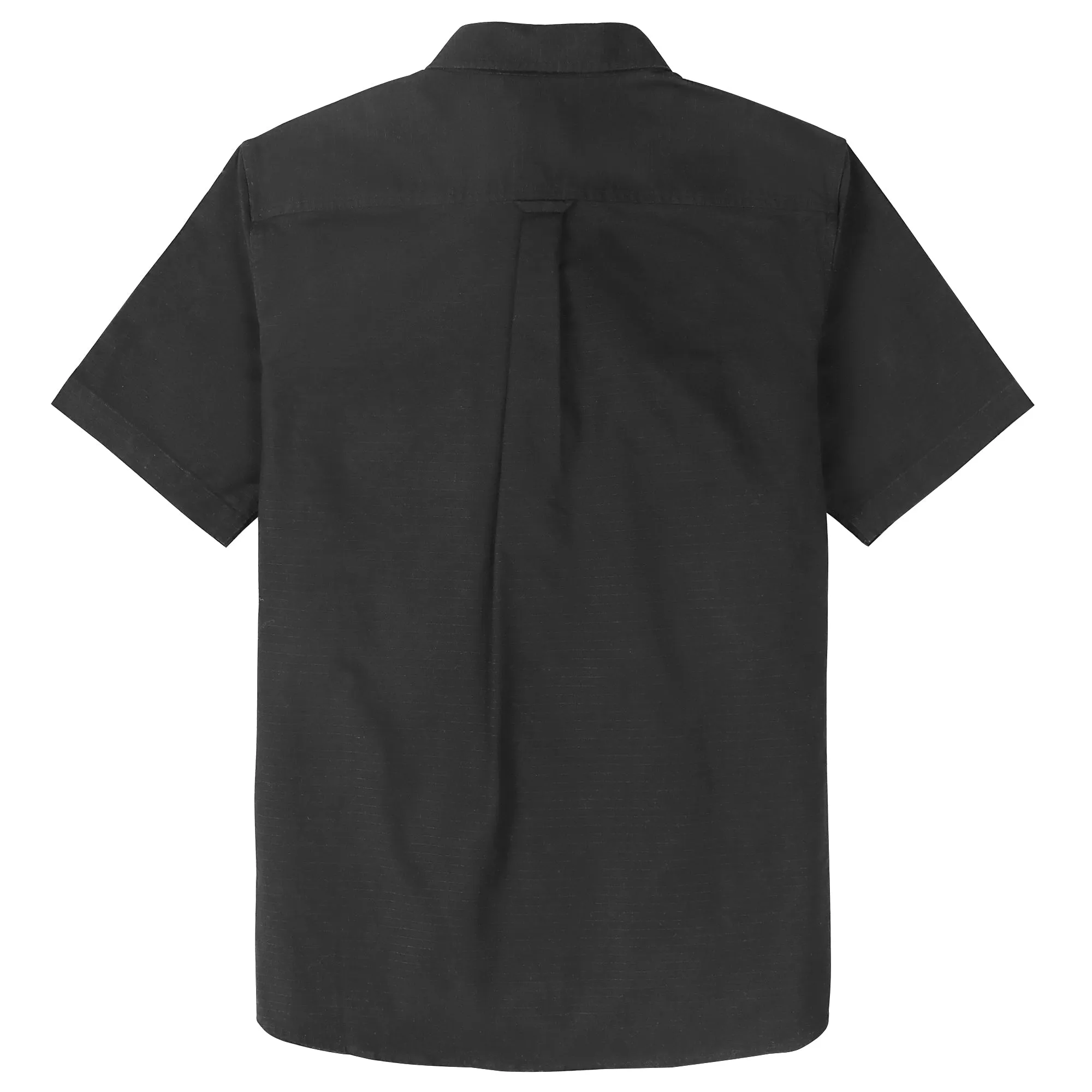 Dubinik® Mens Short Sleeve Button Down Shirts Two Pocket Vintage Mens Work Shirt Black Cotton Mens Shirts Casual with Stretch#0055001 sold by Dubinik product image thumbnail 2