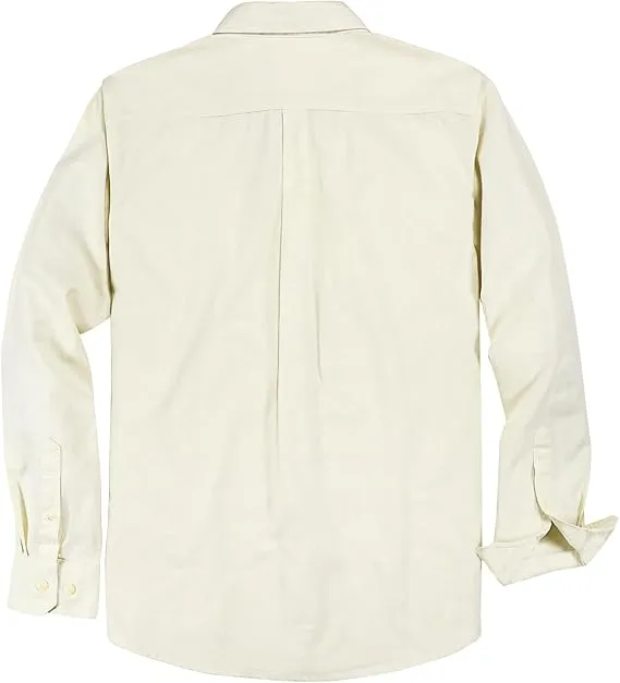 Dubinik® 5.5oz Beige Chambray Long Sleeve Button-Front Closure Pocket Cotton Workshirt#58007 sold by Dubinik product image thumbnail 2