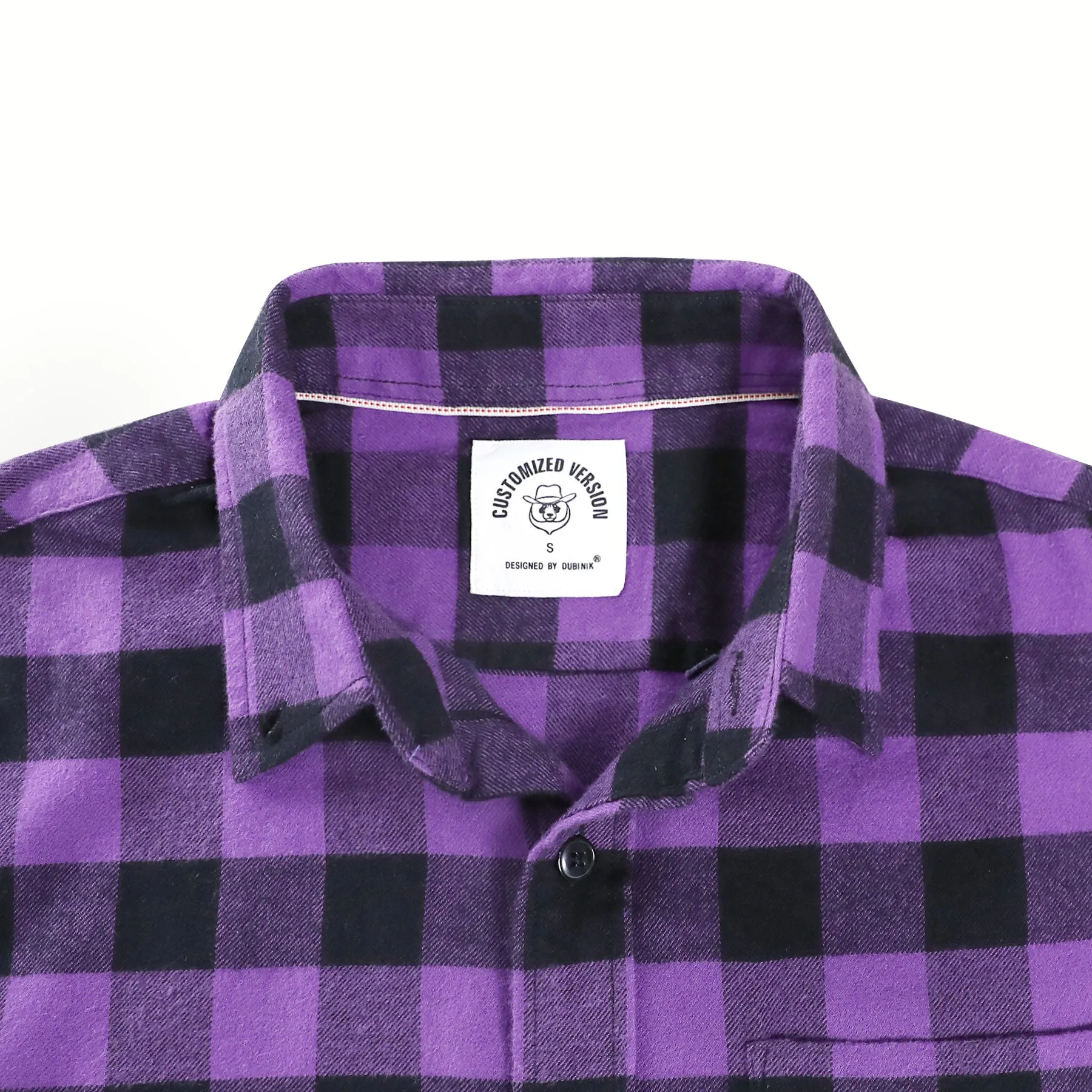 Dubinik® 6oz Flannel Shirt for Men 100% Cotton Mens Flannel Shirts Long Sleeve Plaid Soft Casual Button Down Shirt Men#66208 sold by Dubinik product image thumbnail 3