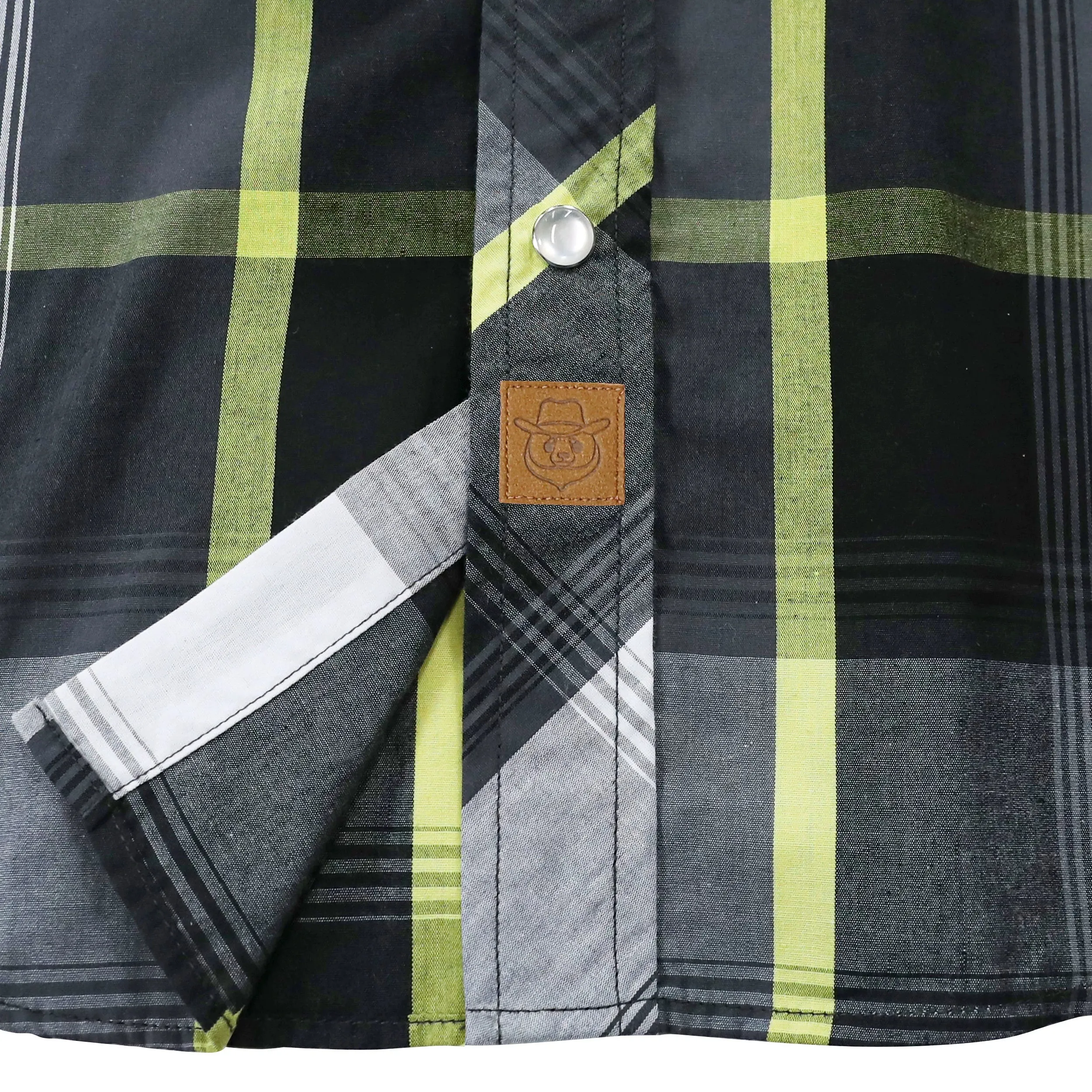 Dubinik® 3.2oz Pearl Snap Shirts for Men Long Sleeve Western Shirts for Men Vintage Casual Plaid Shirt Cowboy Shirts for Men#42017 sold by Dubinik product image thumbnail 4