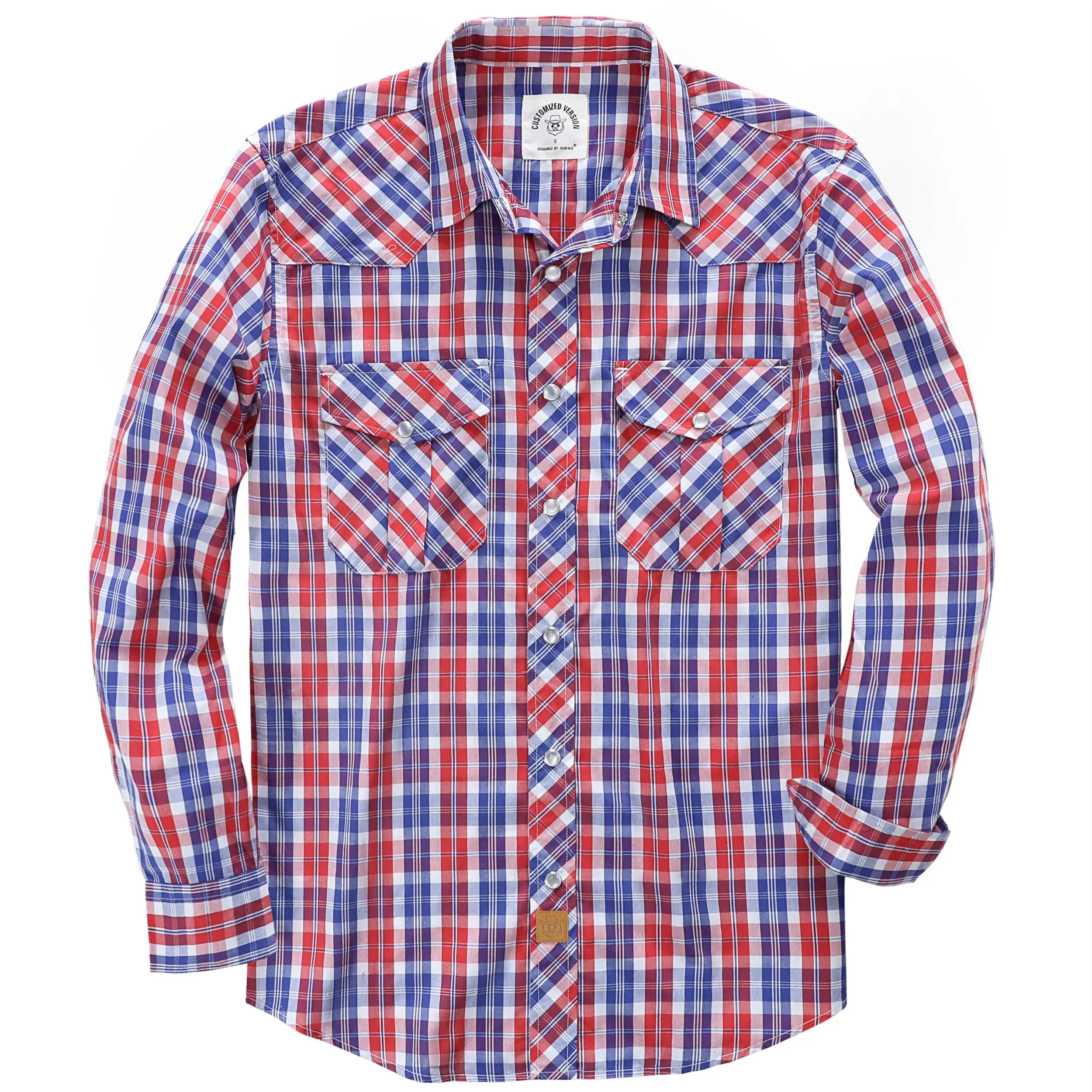 Dubinik® 3.2oz Pearl Snap Shirts for Men Long Sleeve Western Shirts for Men Vintage Casual Plaid Shirt Cowboy Shirts for Men#42013 sold by Dubinik