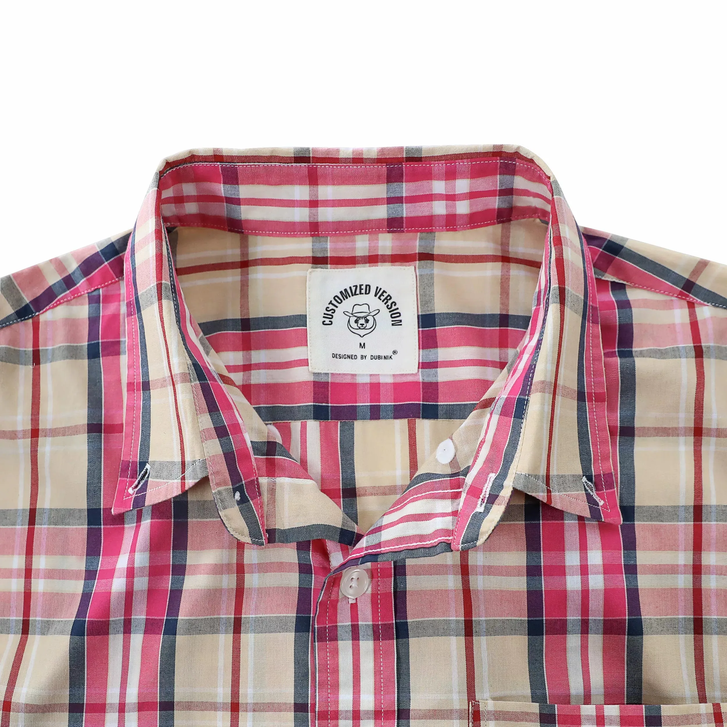 Dubinik® 3.2oz Mens Long Sleeve Casual Button Down Vintage Plaid Shirts#52023 sold by Dubinik product image thumbnail 3