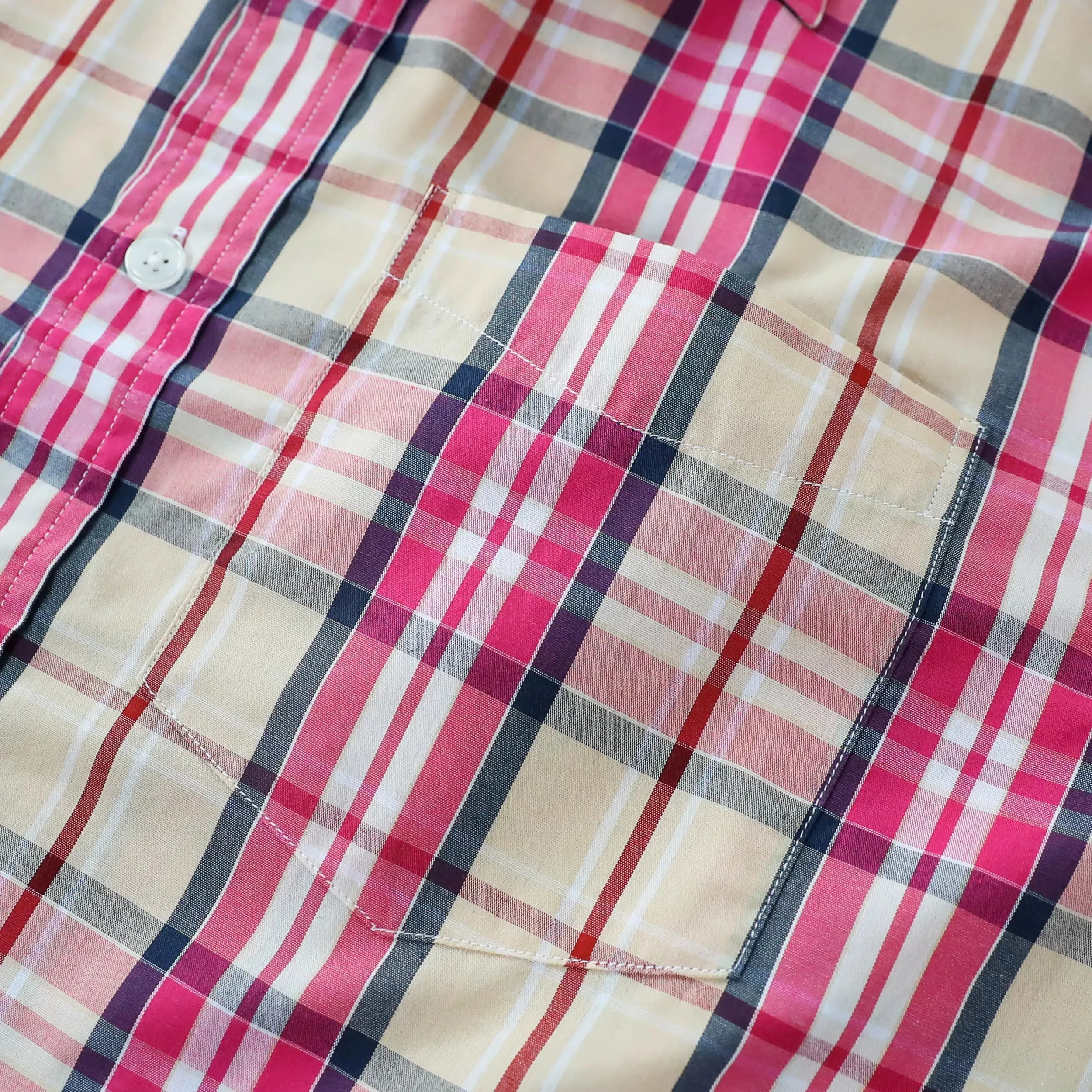 Dubinik® 3.2oz Mens Long Sleeve Casual Button Down Vintage Plaid Shirts#52023 sold by Dubinik product image thumbnail 4