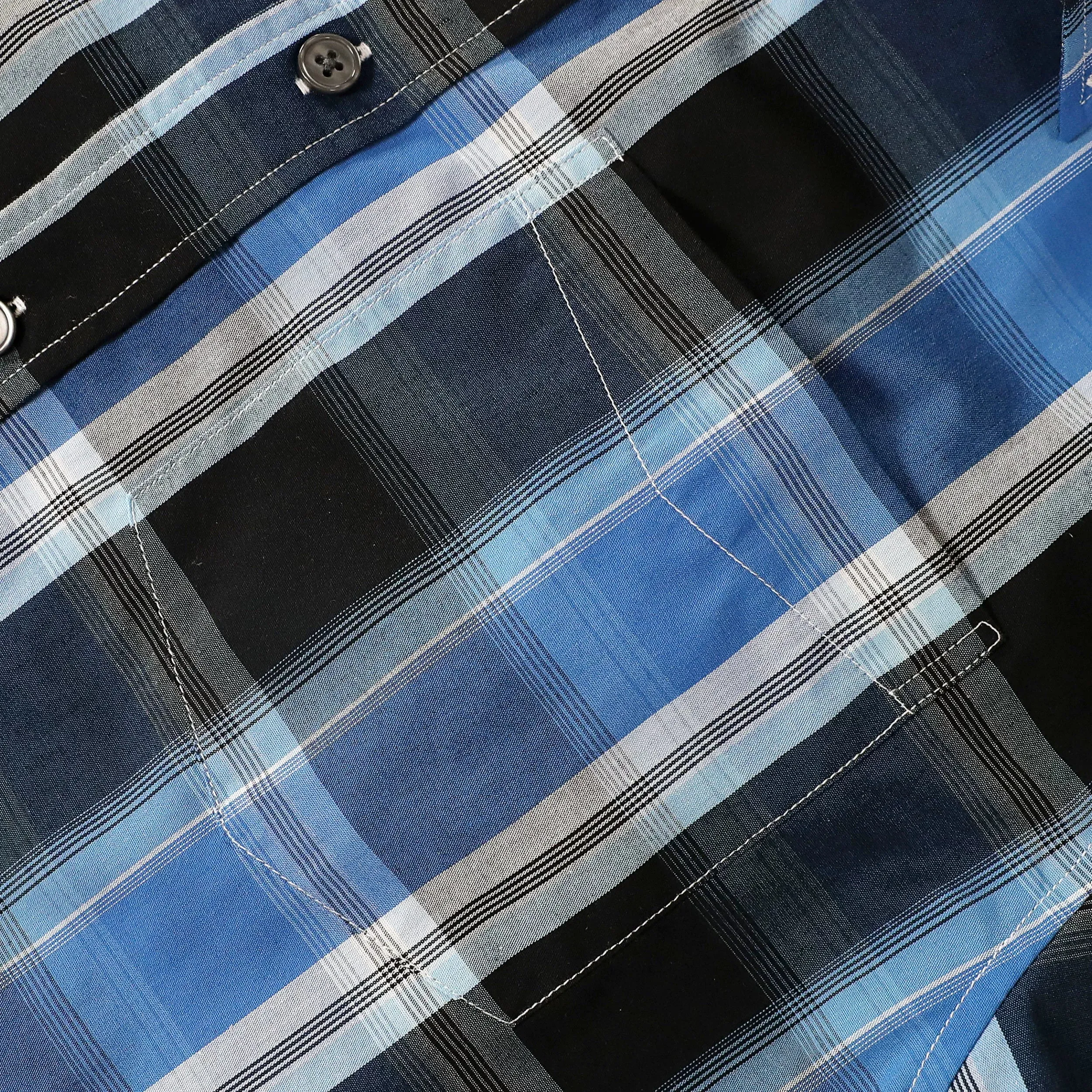 Dubinik® 3.2 oz Mens Long Sleeve Casual Button Down Vintage Plaid Shirts#52019 sold by Dubinik product image thumbnail 3