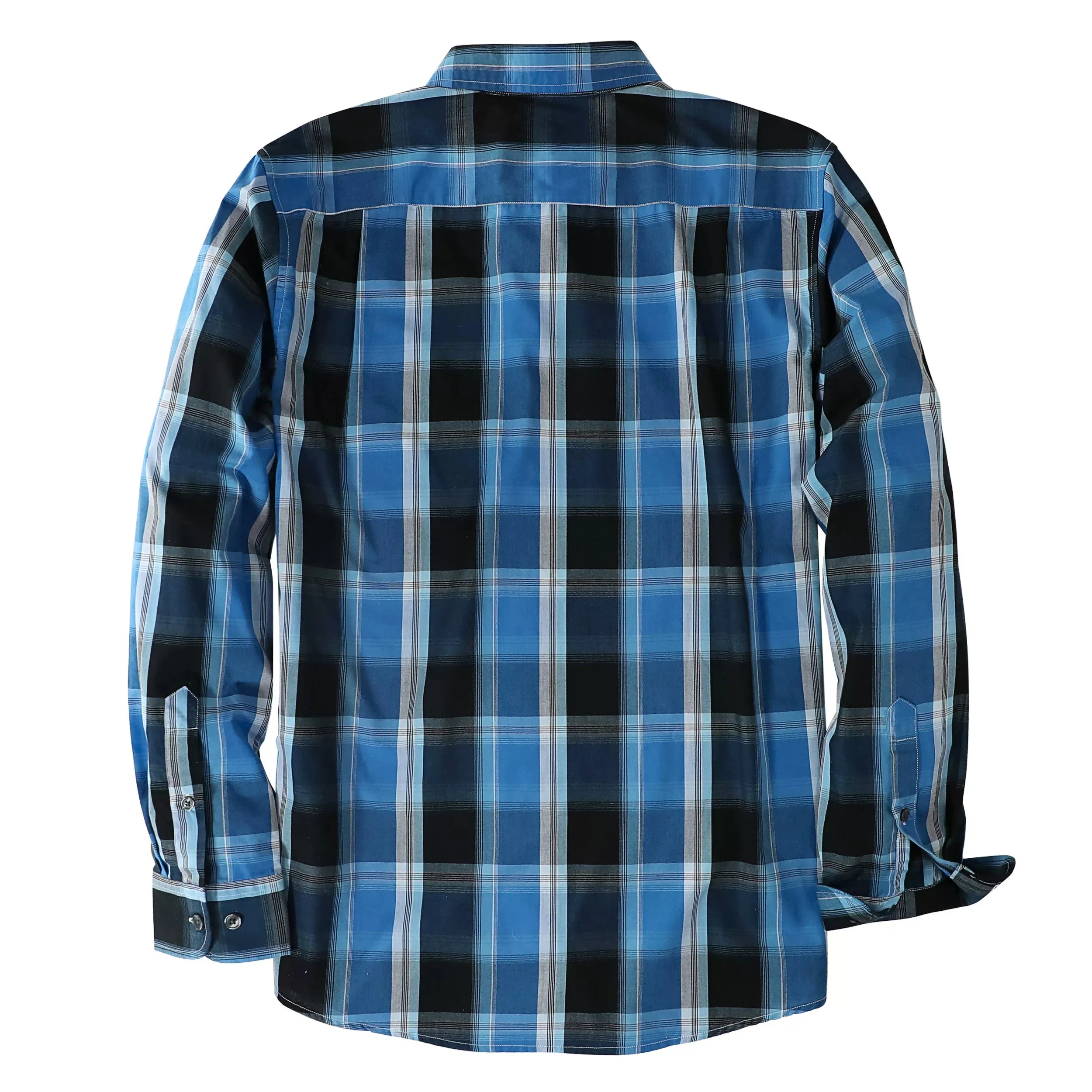 Dubinik® 3.2 oz Mens Long Sleeve Casual Button Down Vintage Plaid Shirts#52019 sold by Dubinik product image thumbnail 2