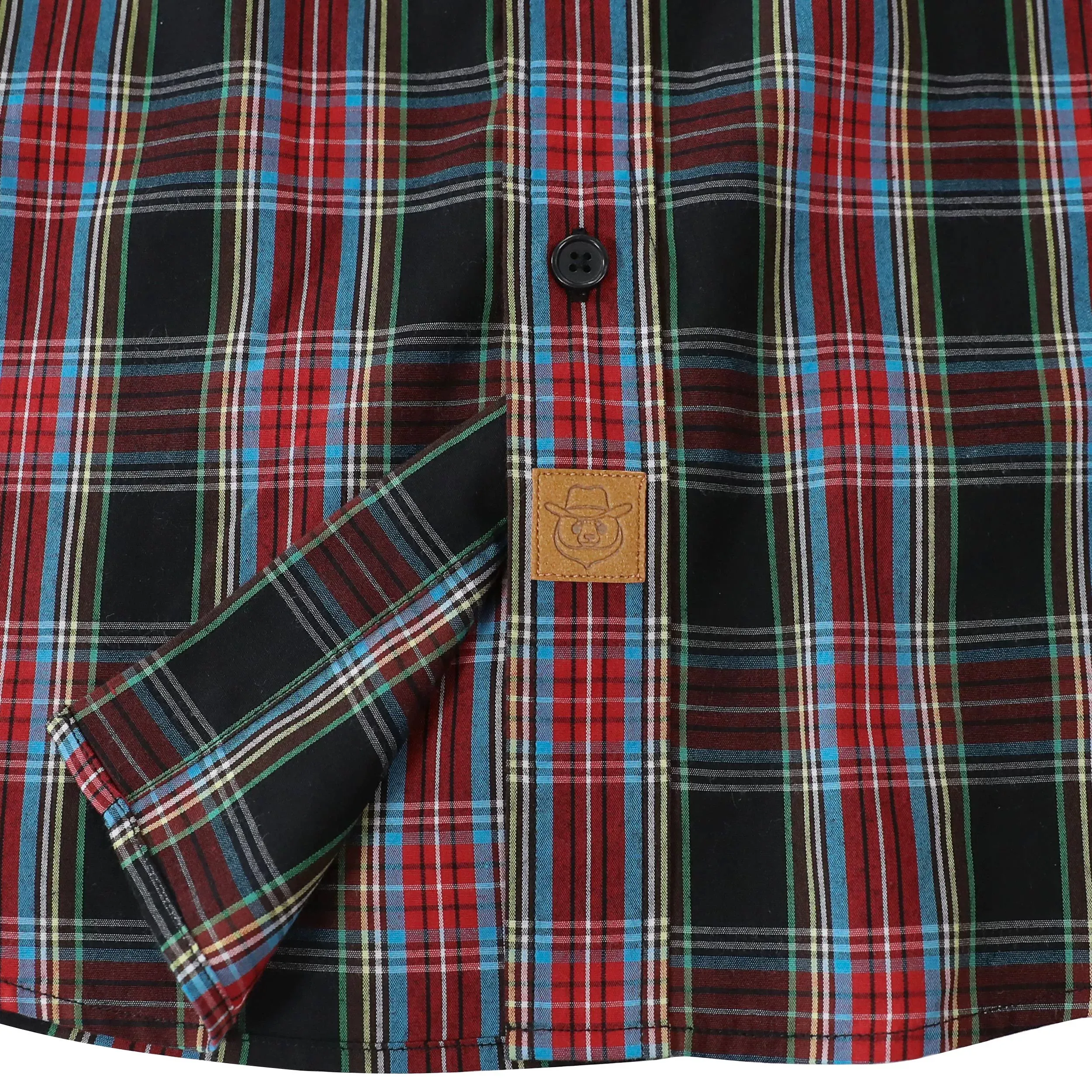 Dubinik® 3.2oz Mens Long Sleeve Casual Button Down Vintage Plaid Shirts#52011 sold by Dubinik product image thumbnail 5