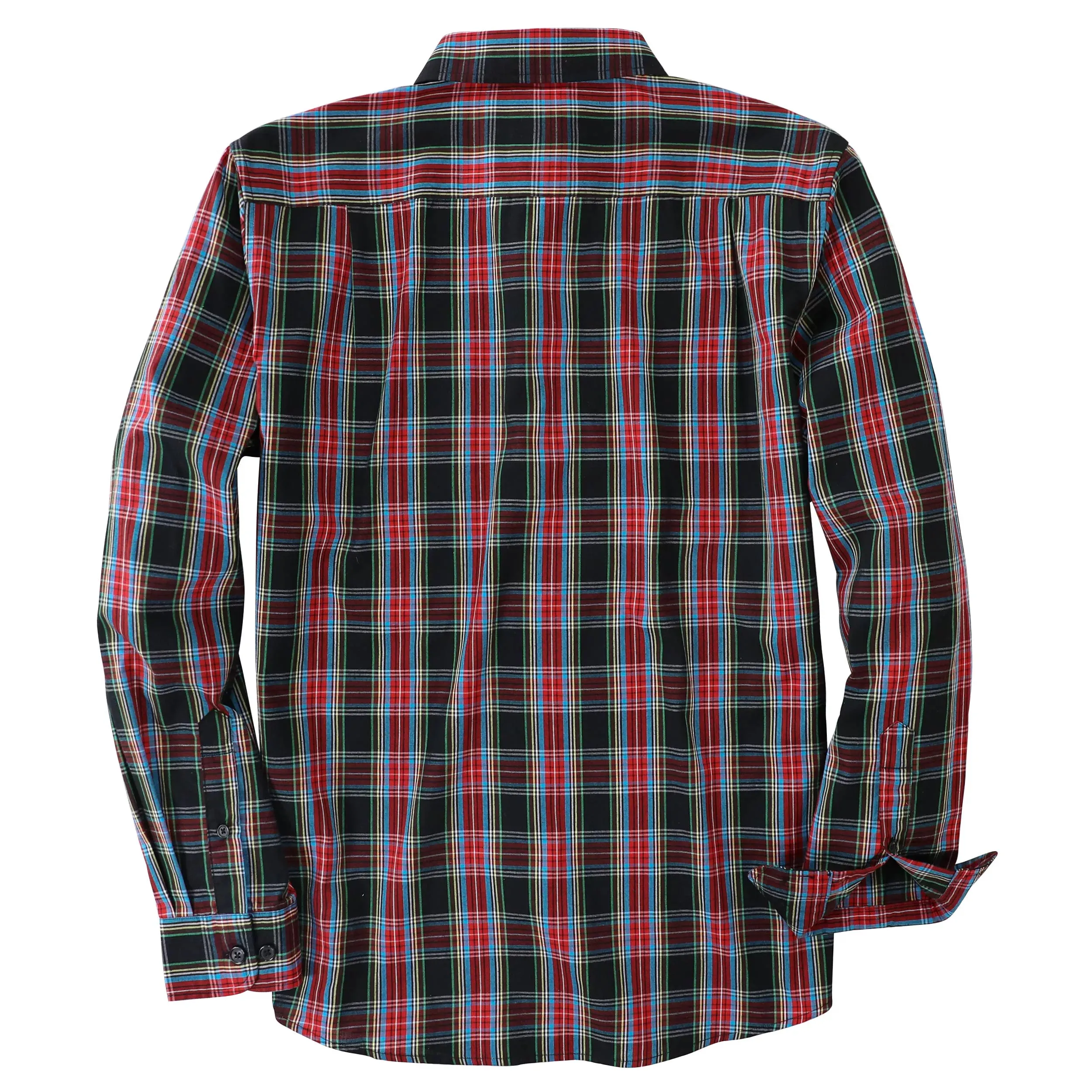 Dubinik® 3.2oz Mens Long Sleeve Casual Button Down Vintage Plaid Shirts#52011 sold by Dubinik product image thumbnail 2