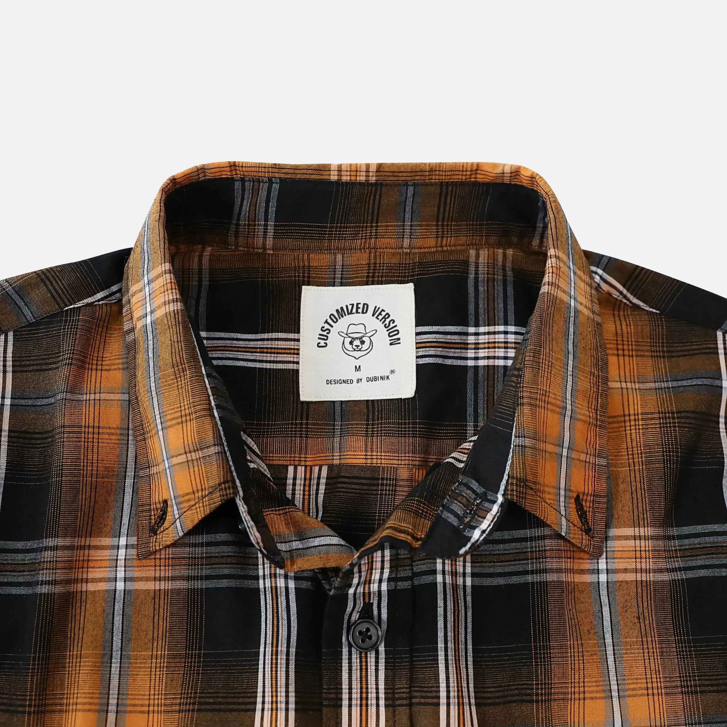 Dubinik® 3.2 oz Mens Long Sleeve Casual Button Down Vintage Plaid Shirts#52005 sold by Dubinik product image thumbnail 3