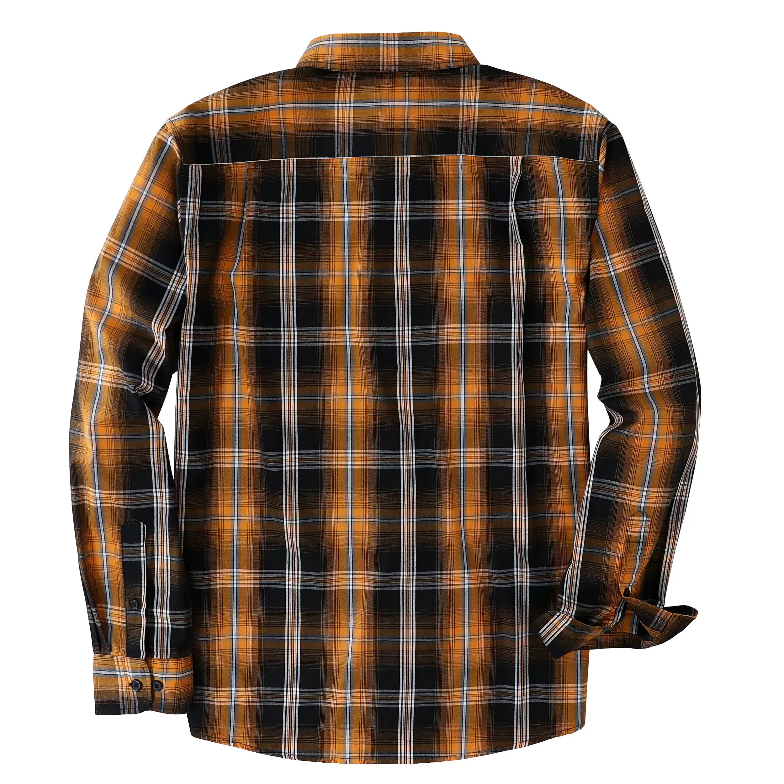 Dubinik® 3.2 oz Mens Long Sleeve Casual Button Down Vintage Plaid Shirts#52005 sold by Dubinik product image thumbnail 2