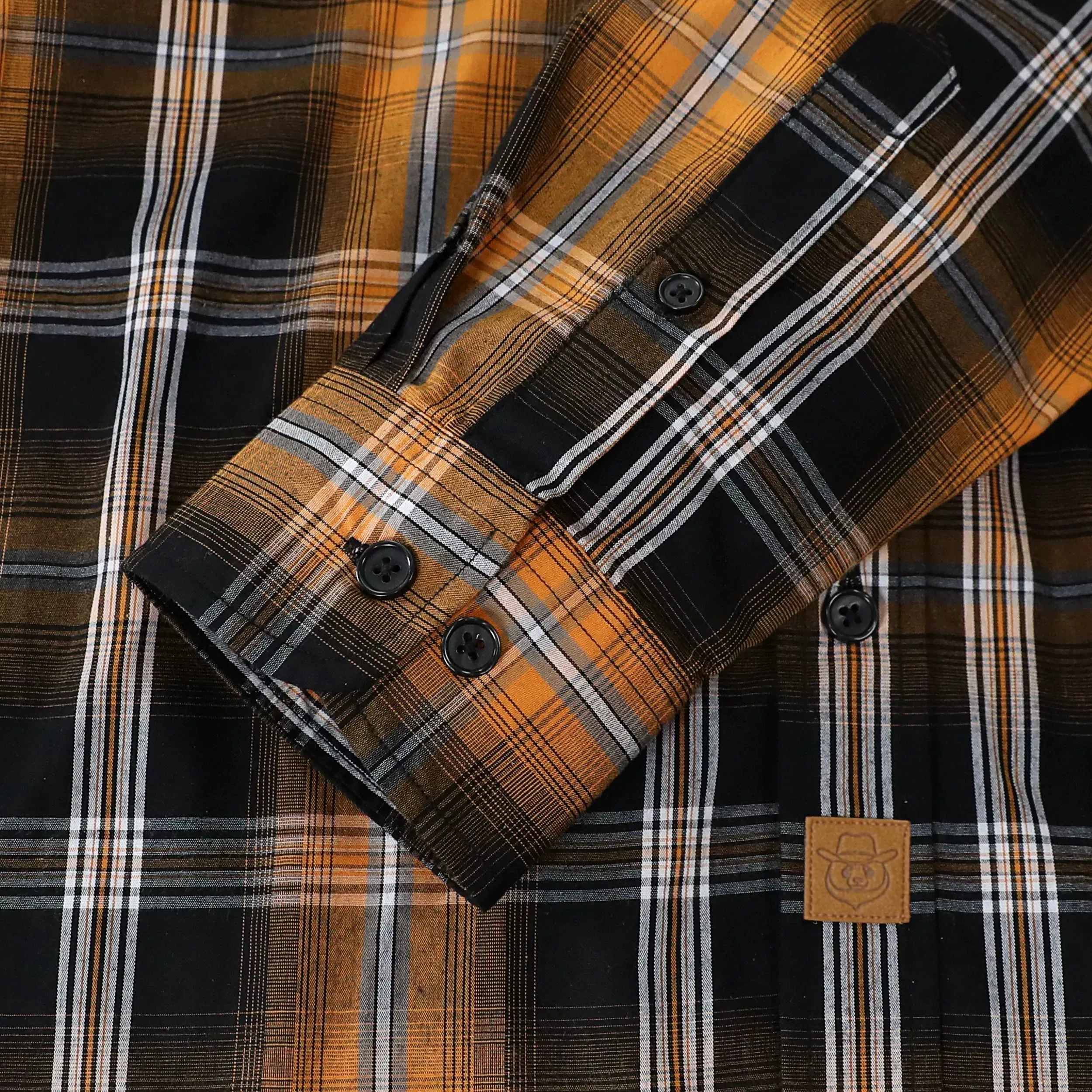 Dubinik® 3.2 oz Mens Long Sleeve Casual Button Down Vintage Plaid Shirts#52005 sold by Dubinik product image thumbnail 4