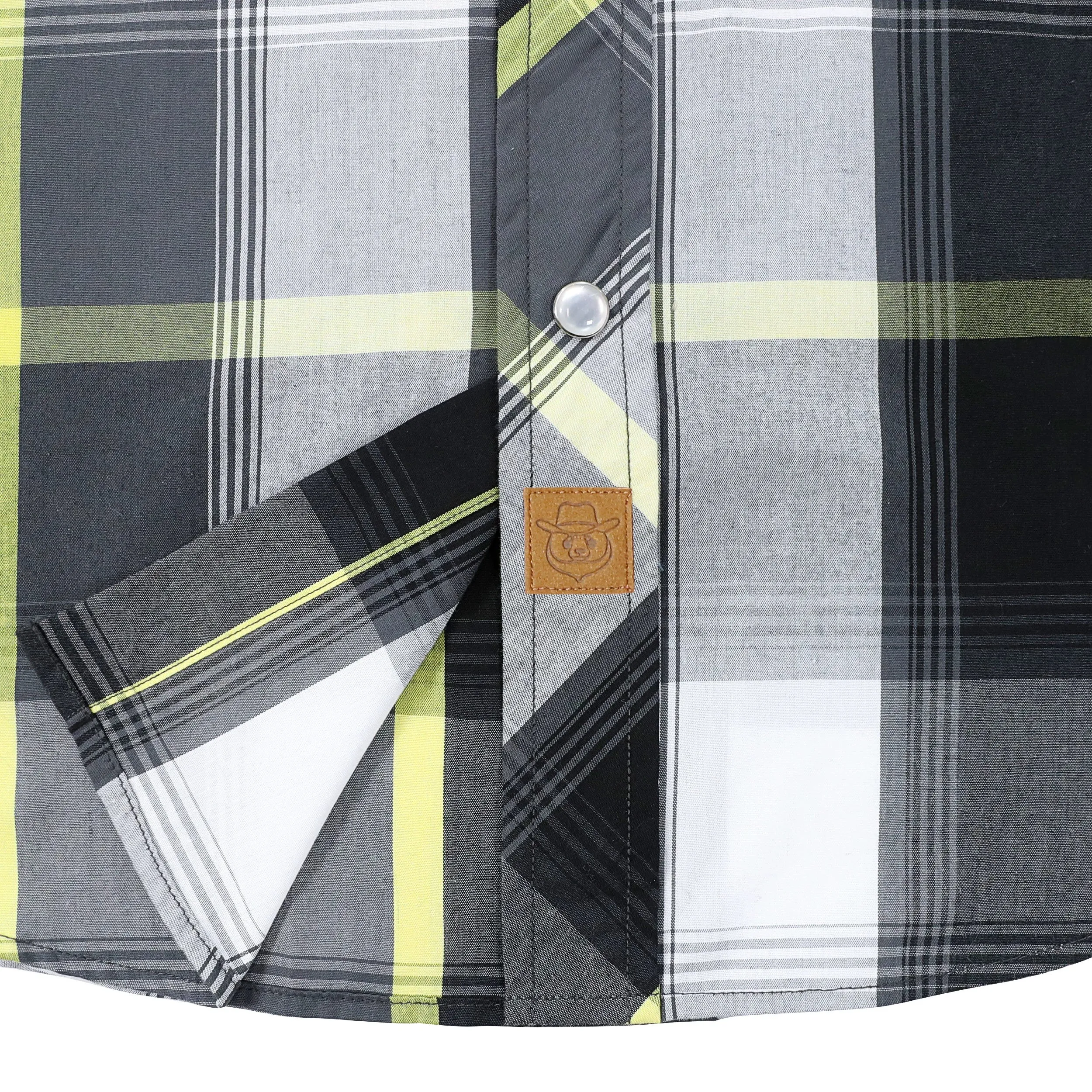 Dubinik® Western Shirts for Men Short Sleeve Plaid Pearl Snap Shirts for Men Button Up Shirt Cowboy Casual Work Shirt#41017 sold by Dubinik product image thumbnail 5