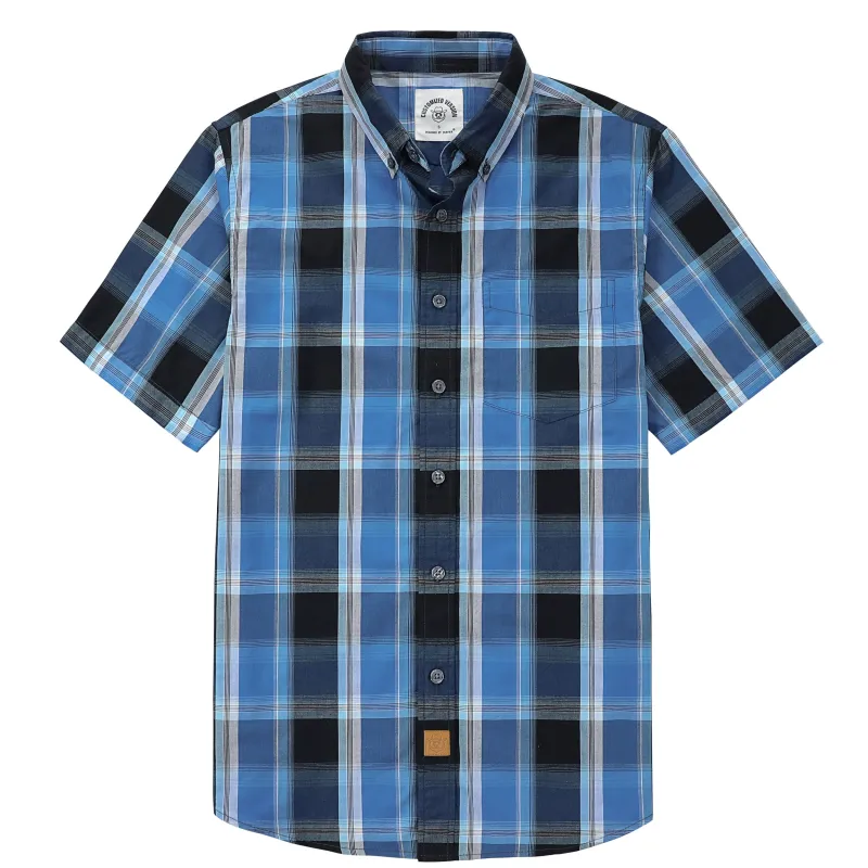 Dubinik® Mens Short Sleeve Button Down Shirts Summer Vintage Short Sleeve Button Down Men Lightweight Men's Casual Shirts#51019 made by Dubinik
