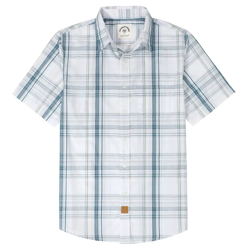 Dubinik® Mens Short Sleeve Button Down Shirts Summer Vintage Short Sleeve Button Down Men Lightweight Men's Casual Shirts#51016 made by Dubinik