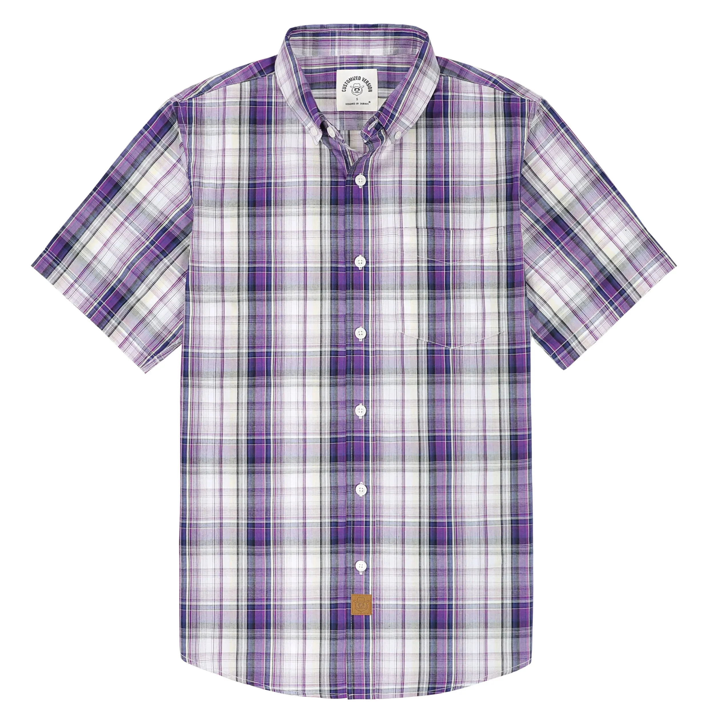 Dubinik® Mens Short Sleeve Button Down Shirts Summer Vintage Short Sleeve Button Down Men Lightweight Men's Casual Shirts#51008 sold by Dubinik