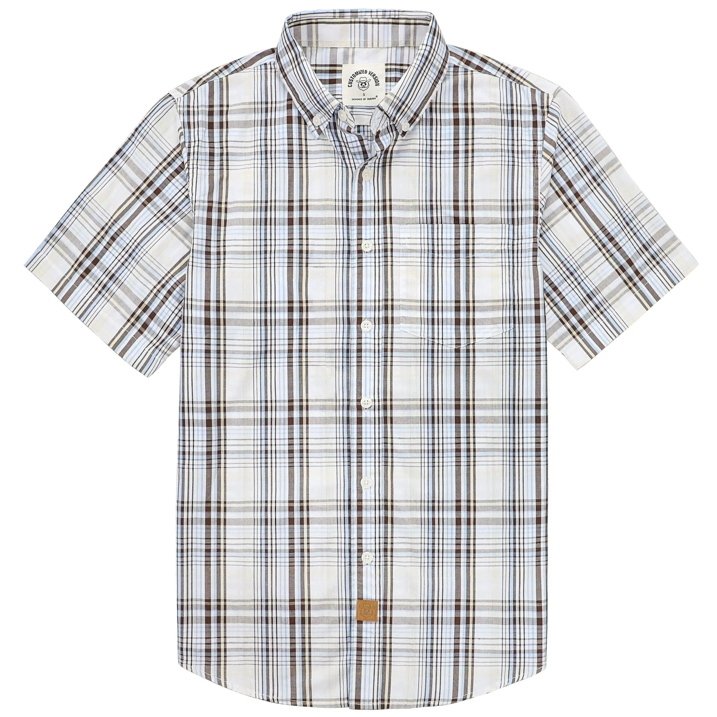 Dubinik® Mens Short Sleeve Button Down Shirts Summer Vintage Short Sleeve Button Down Men Lightweight Men's Casual Shirts#51007 sold by Dubinik