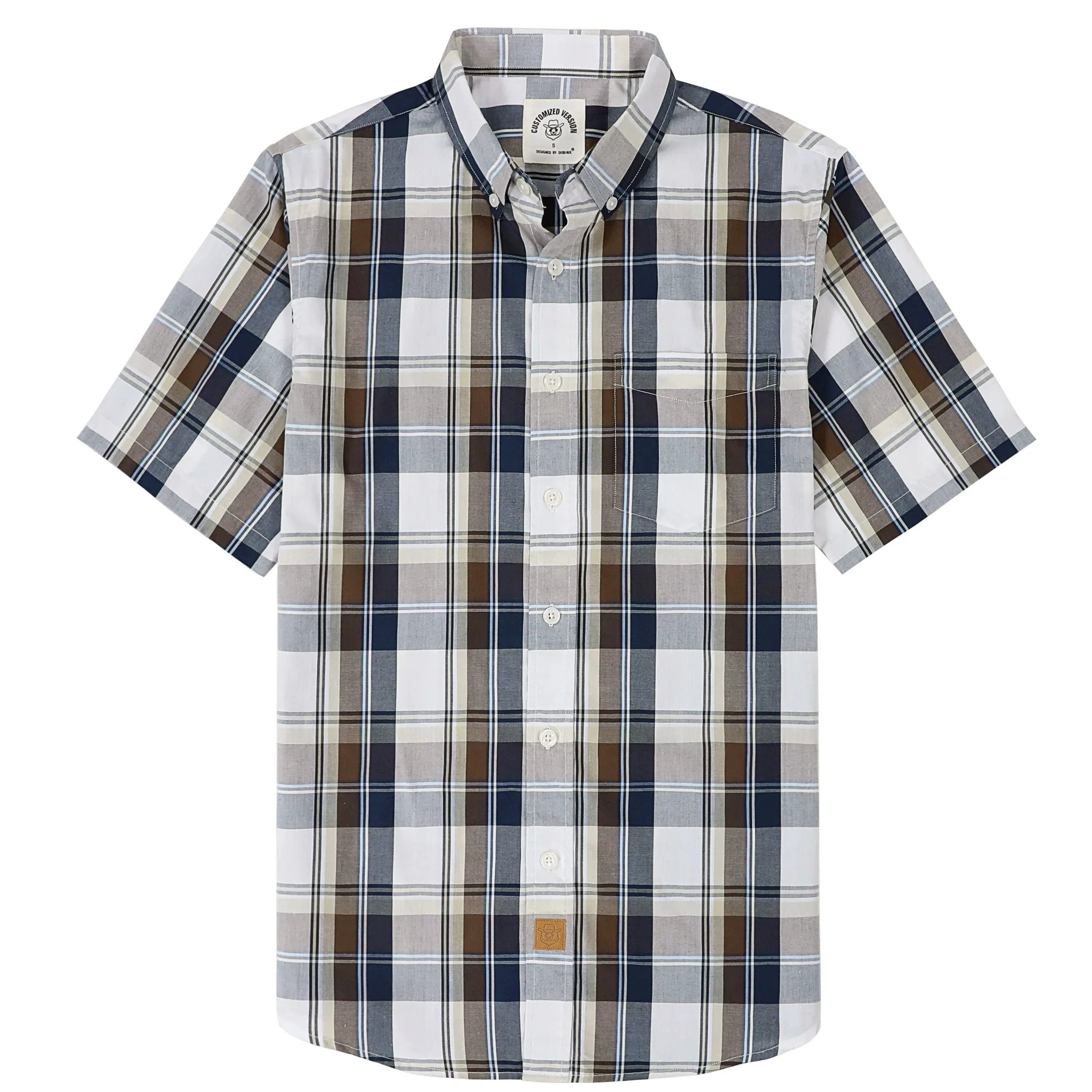 Dubinik® Mens Short Sleeve Button Down Shirts Summer Vintage Short Sleeve Button Down Men Lightweight Men's Casual Shirts#51006 sold by Dubinik
