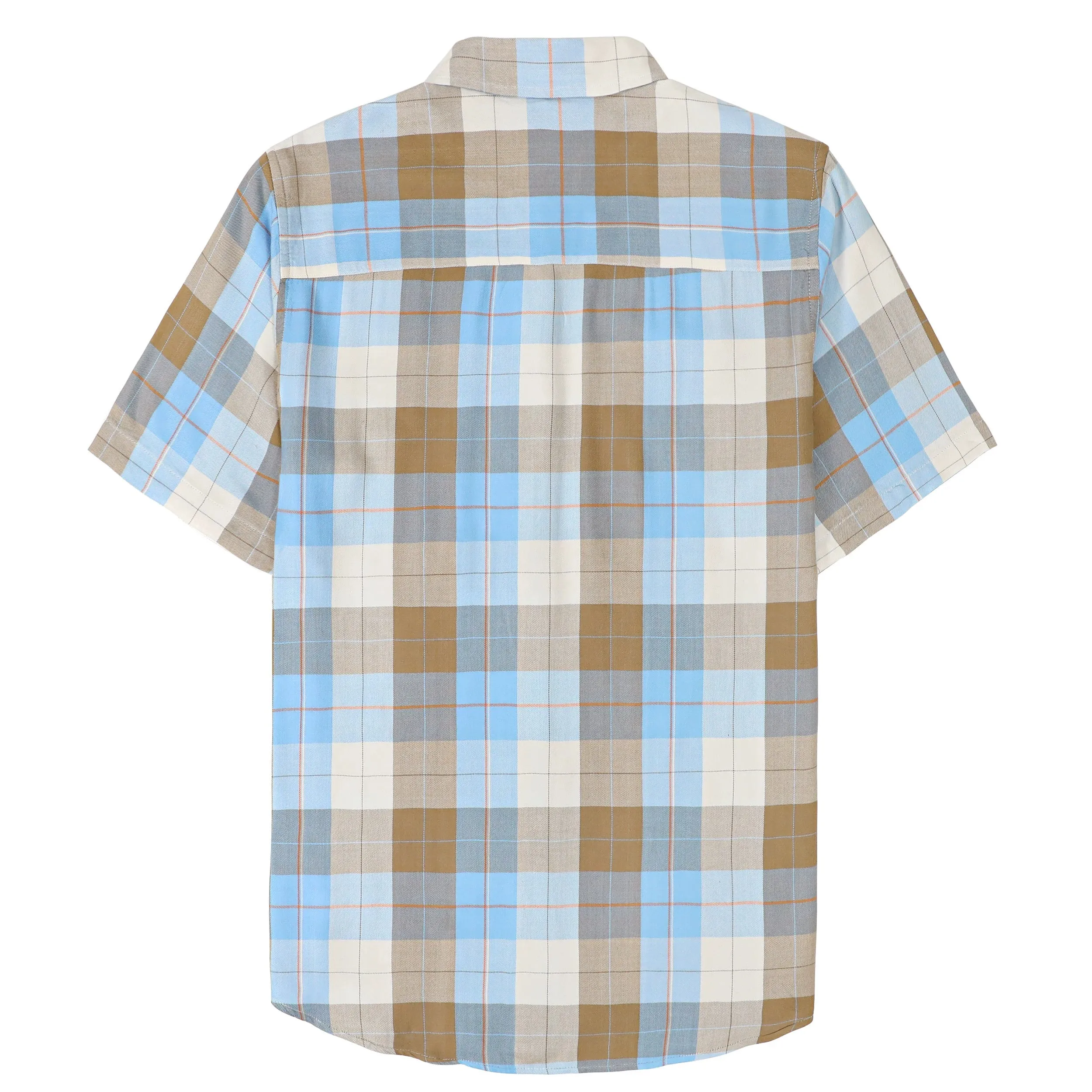 Dubinik® Bamboo Viscose Mens Short Sleeve Button Down Pockets Shirts#39701 sold by Dubinik product image thumbnail 3