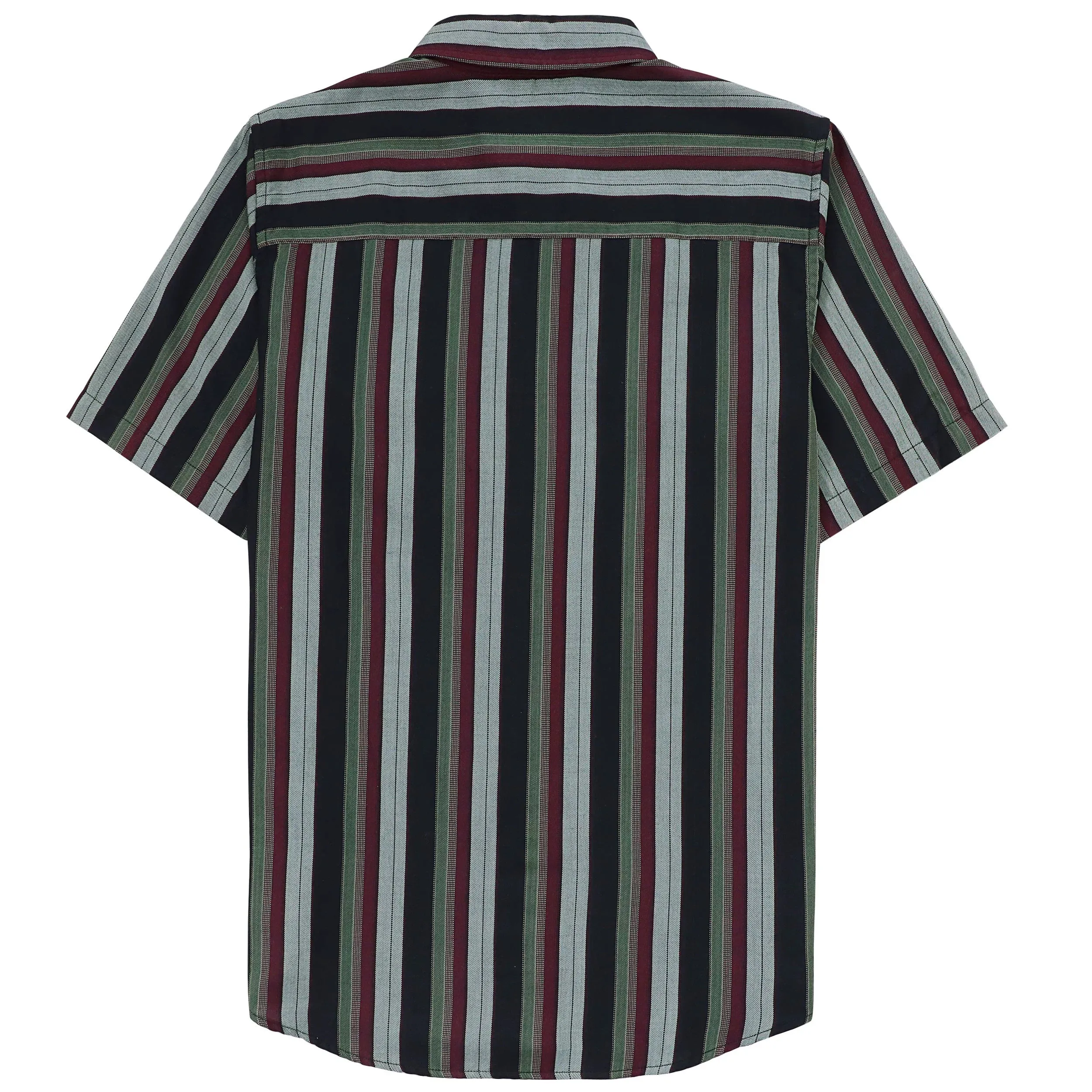 Dubinik® Bamboo Viscose Mens Short Sleeve Button Down Pockets Shirts#39505 sold by Dubinik product image thumbnail 2