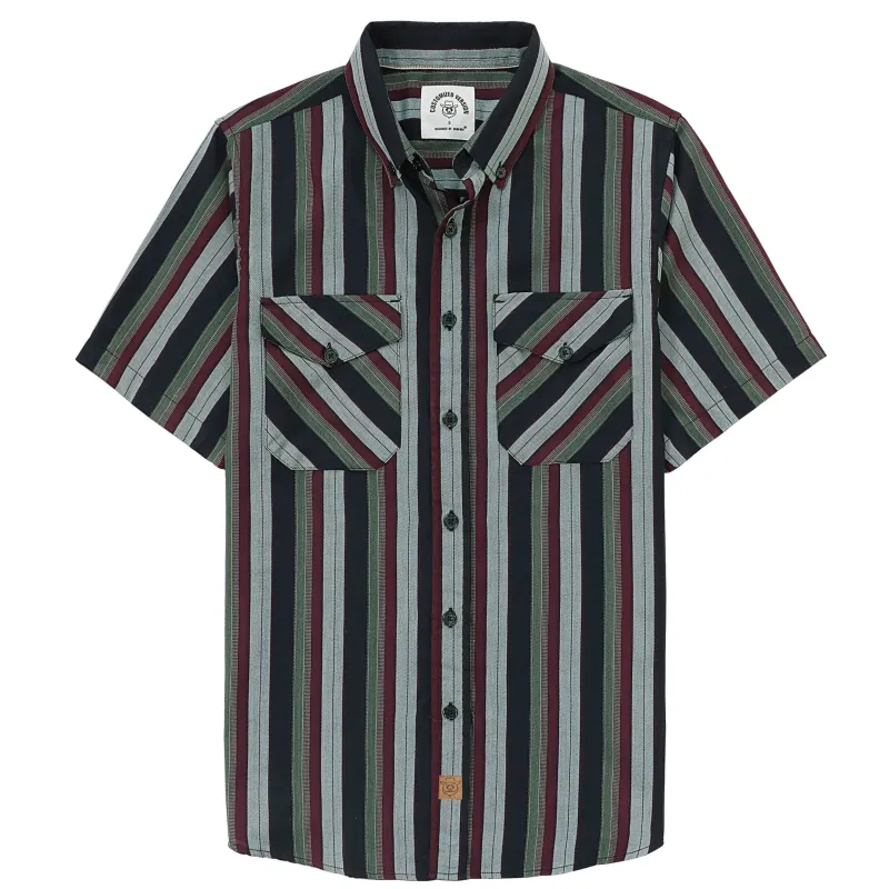 Dubinik® Bamboo Viscose Mens Short Sleeve Button Down Pockets Shirts#39505 made by Dubinik