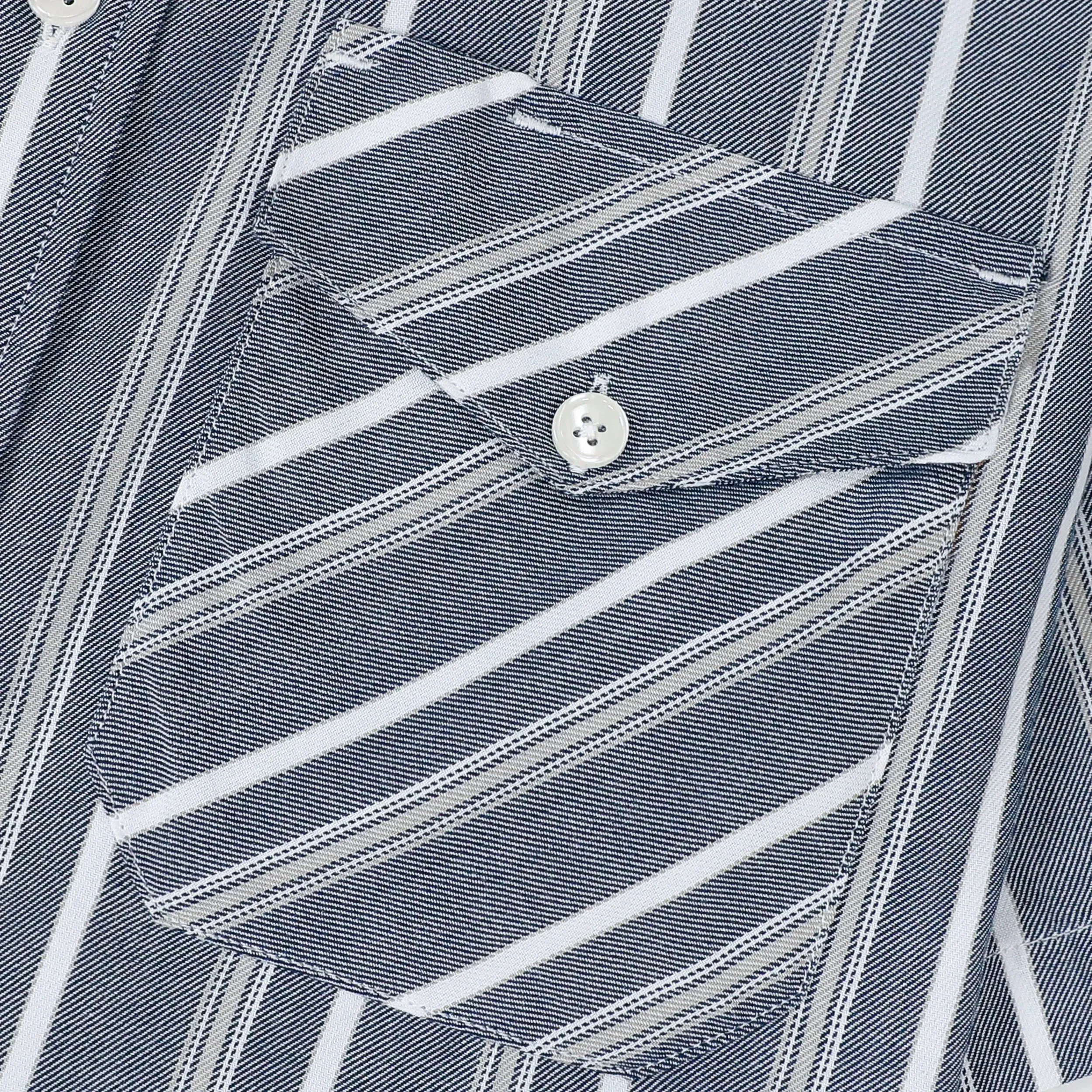 Dubinik® Bamboo Viscose Mens Short Sleeve Button Down Pockets Shirts#39504 sold by Dubinik product image thumbnail 3