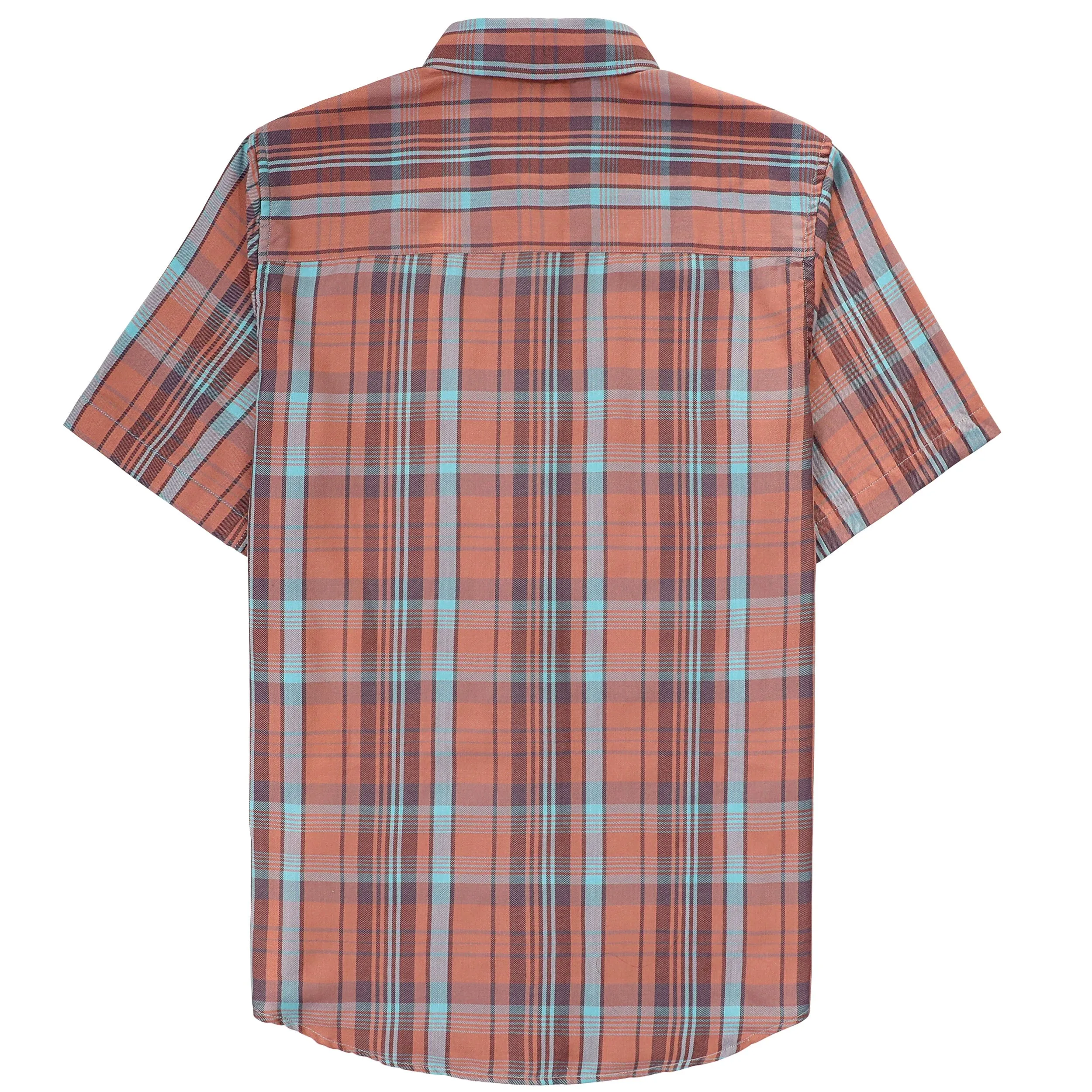 Dubinik® Bamboo Viscose Mens Short Sleeve Button Down Pockets Shirts#39016 sold by Dubinik product image thumbnail 2