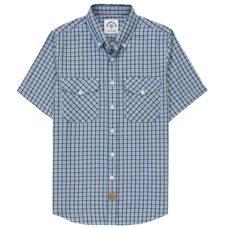 Dubinik® Bamboo Viscose Mens Short Sleeve Button Down Pockets Shirts#39010 made by Dubinik