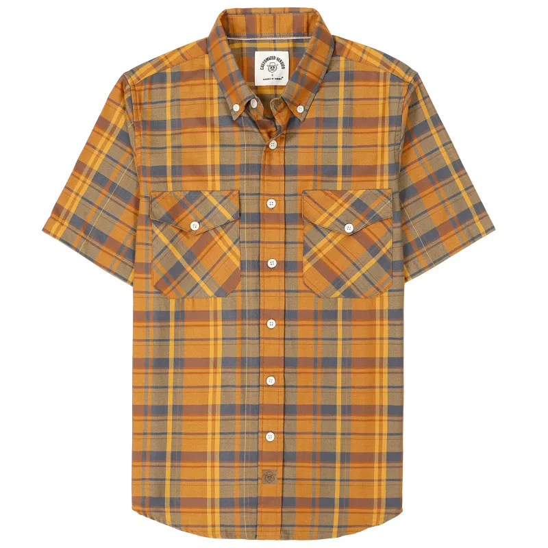 Dubinik® Bamboo Viscose Mens Short Sleeve Button Down Pockets Shirts#39009 made by Dubinik