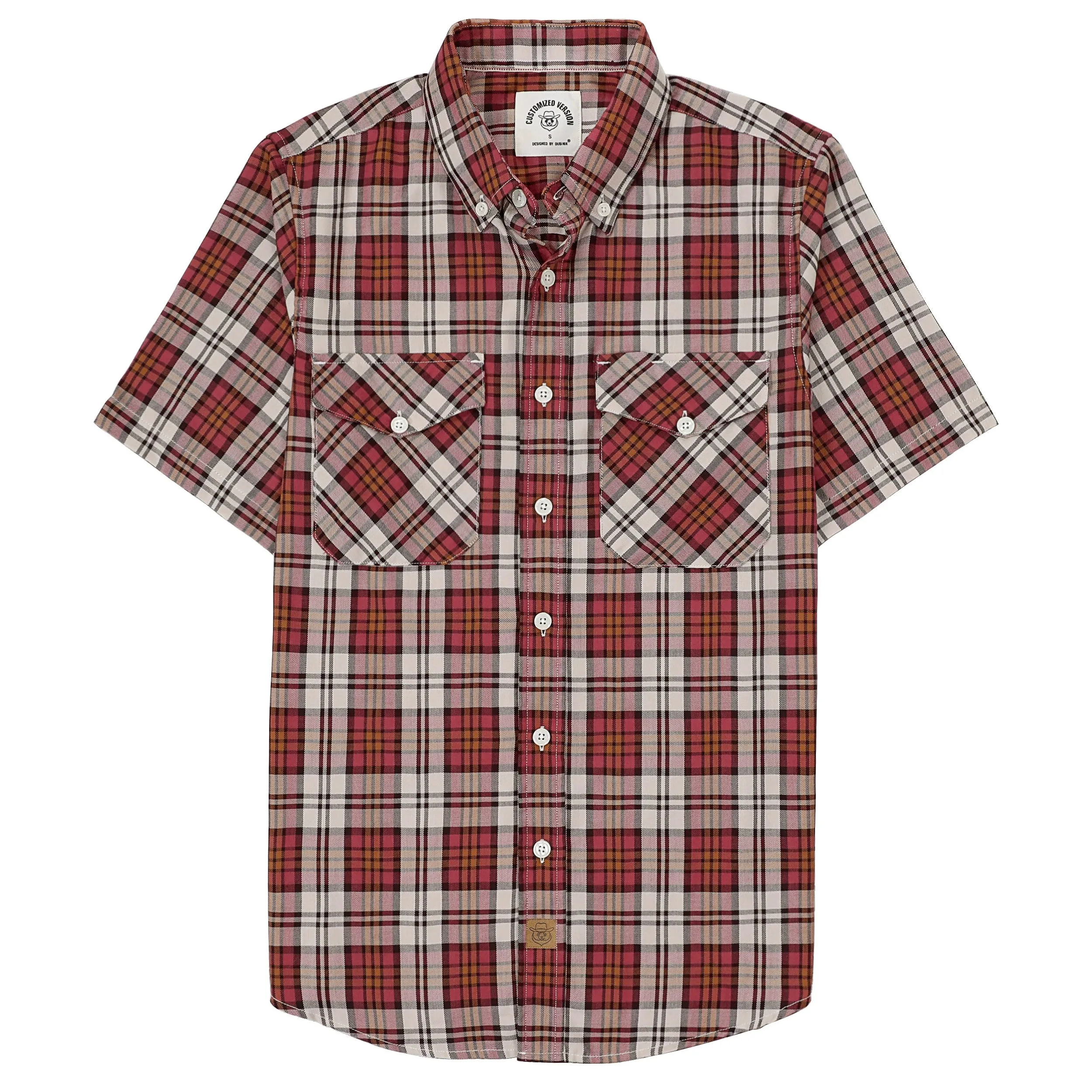 Dubinik® Bamboo Viscose Mens Short Sleeve Button Down Pockets Shirts#39008 sold by Dubinik
