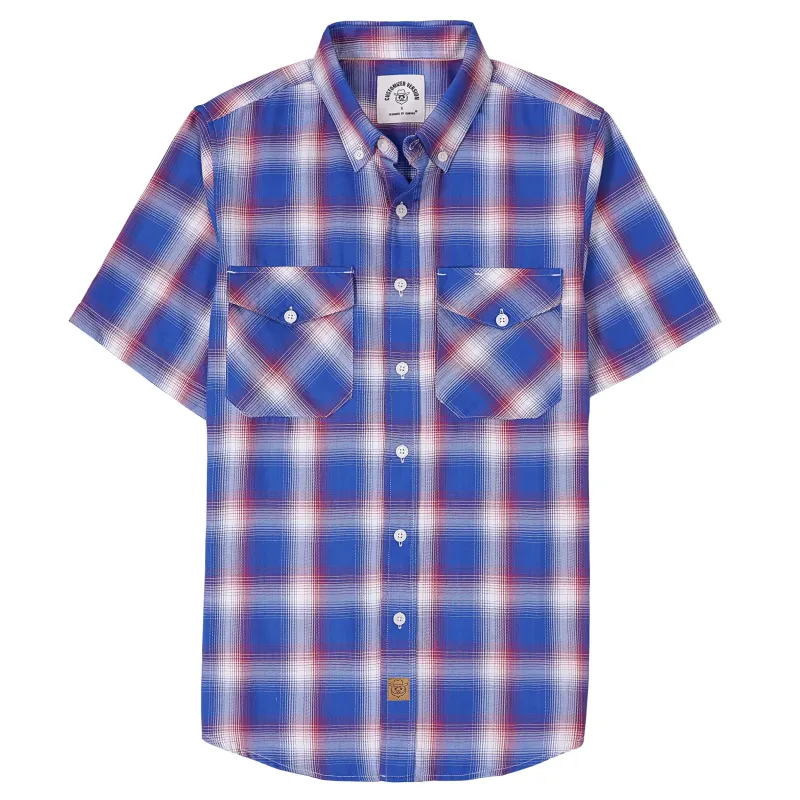 Dubinik® Bamboo Viscose Mens Short Sleeve Button Down Pockets Shirts#39002 made by Dubinik