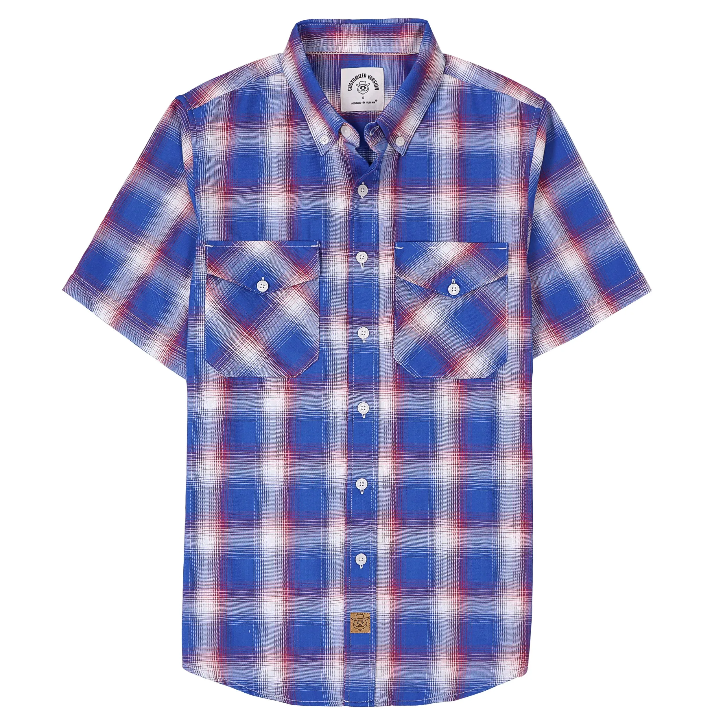 Dubinik® Bamboo Viscose Mens Short Sleeve Button Down Pockets Shirts#39002 sold by Dubinik