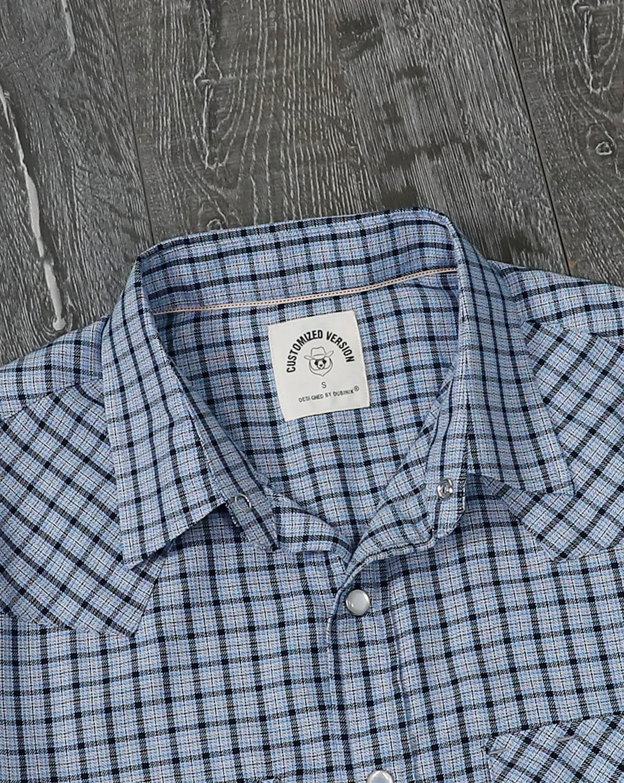 Dubinik®Bamboo Fiber Mens Shirts Short Sleeve Plaid Shirt Men Western Cowboy Pearl Snap Vintage Casual Plaid Shirt #2910 sold by Dubinik product image thumbnail 3