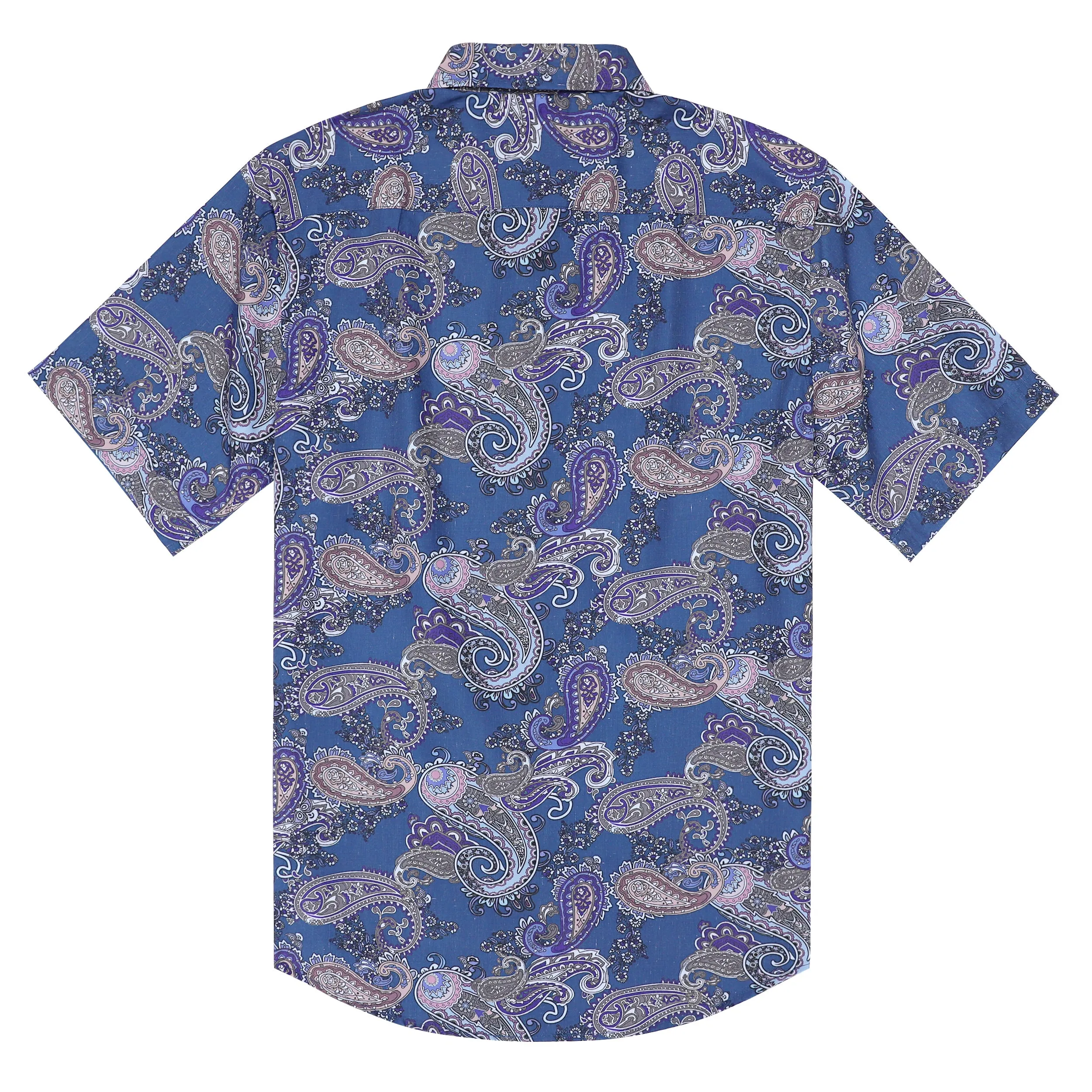 Hawaiian Shirt for Men Aloha Tropical Short Sleeve Button Down Print Beach Shirts #2623 sold by Dubinik product image thumbnail 2