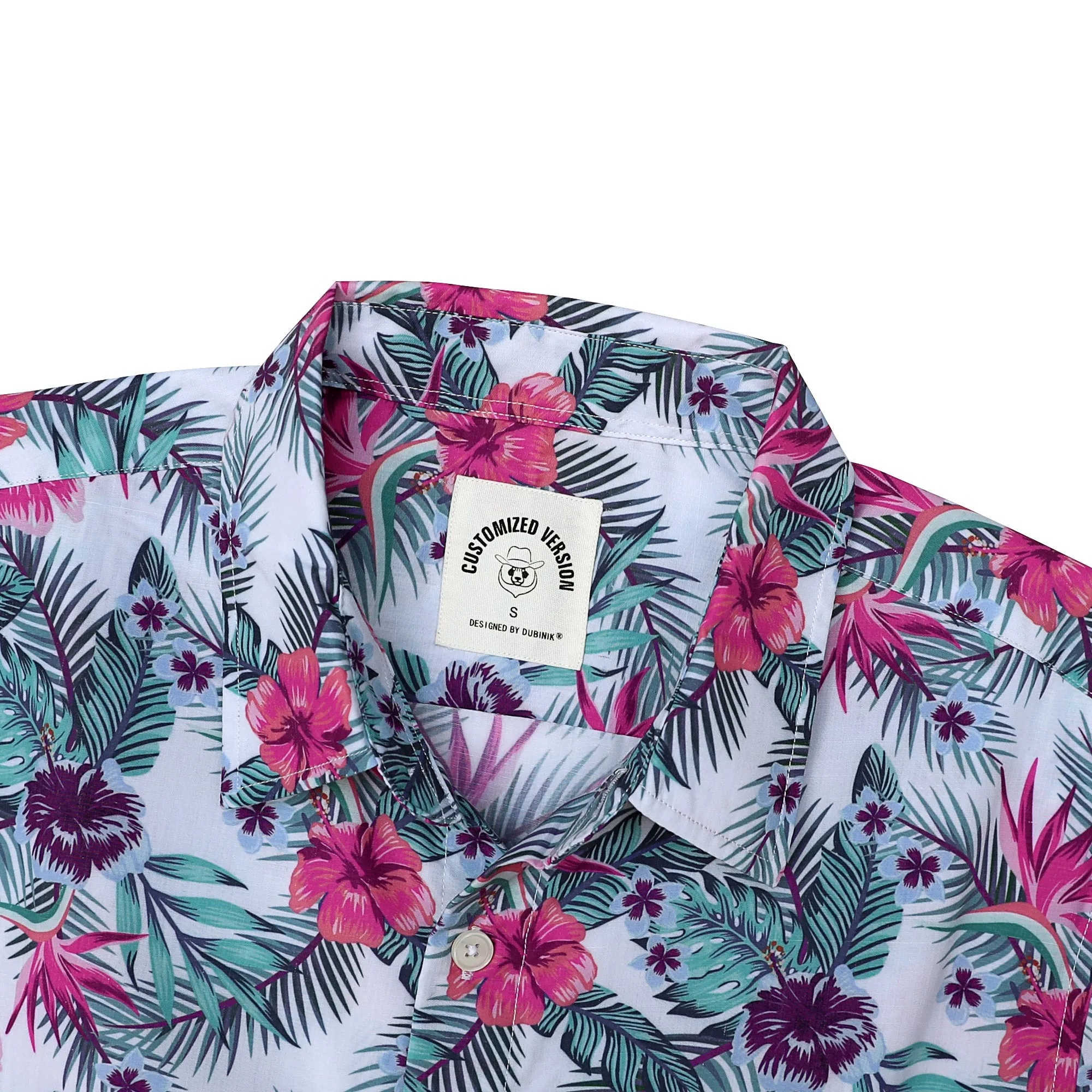 Hawaiian Shirt for Men Aloha Tropical Short Sleeve Button Down Print Beach Shirts #2622 sold by Dubinik product image thumbnail 3