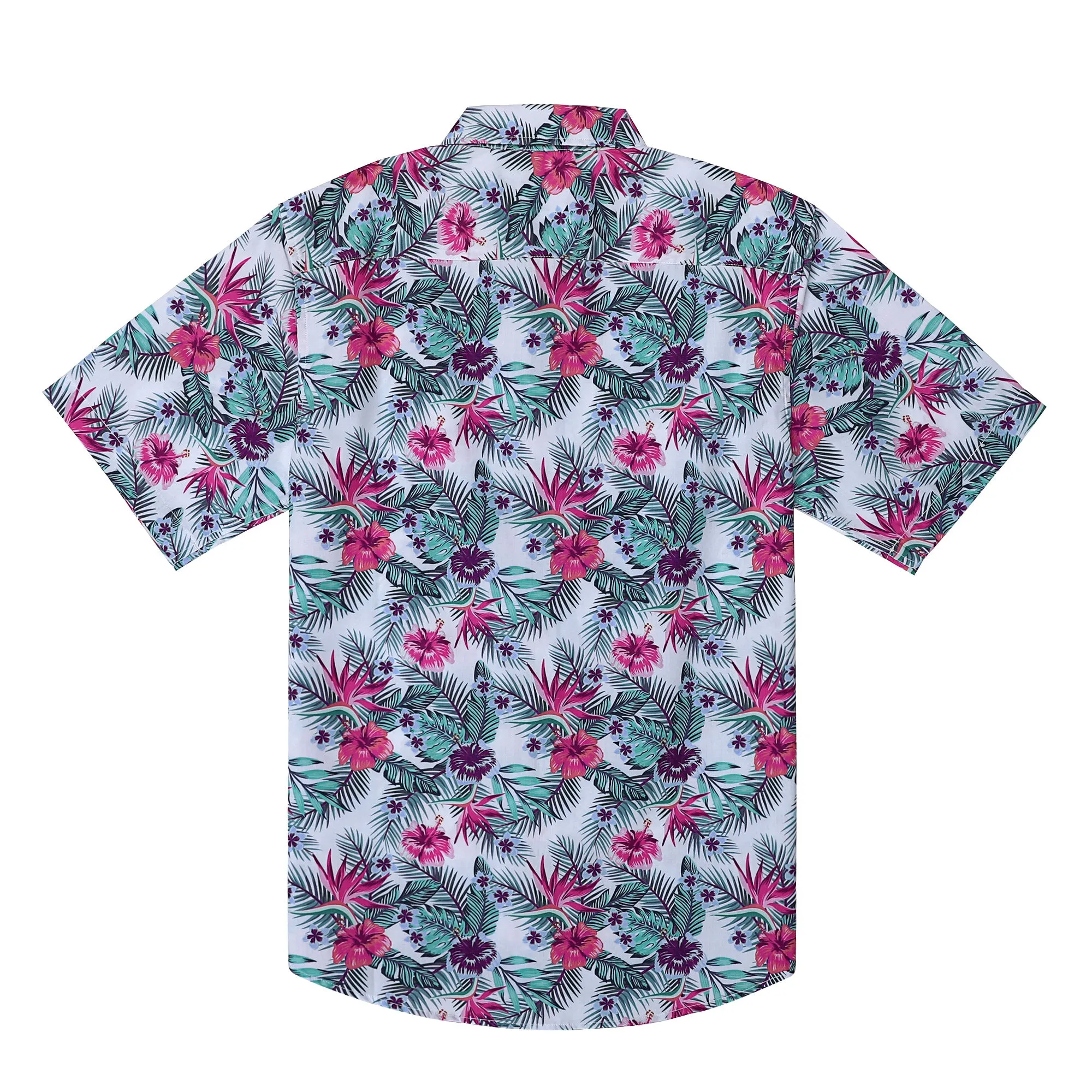 Hawaiian Shirt for Men Aloha Tropical Short Sleeve Button Down Print Beach Shirts #2622 sold by Dubinik product image thumbnail 2
