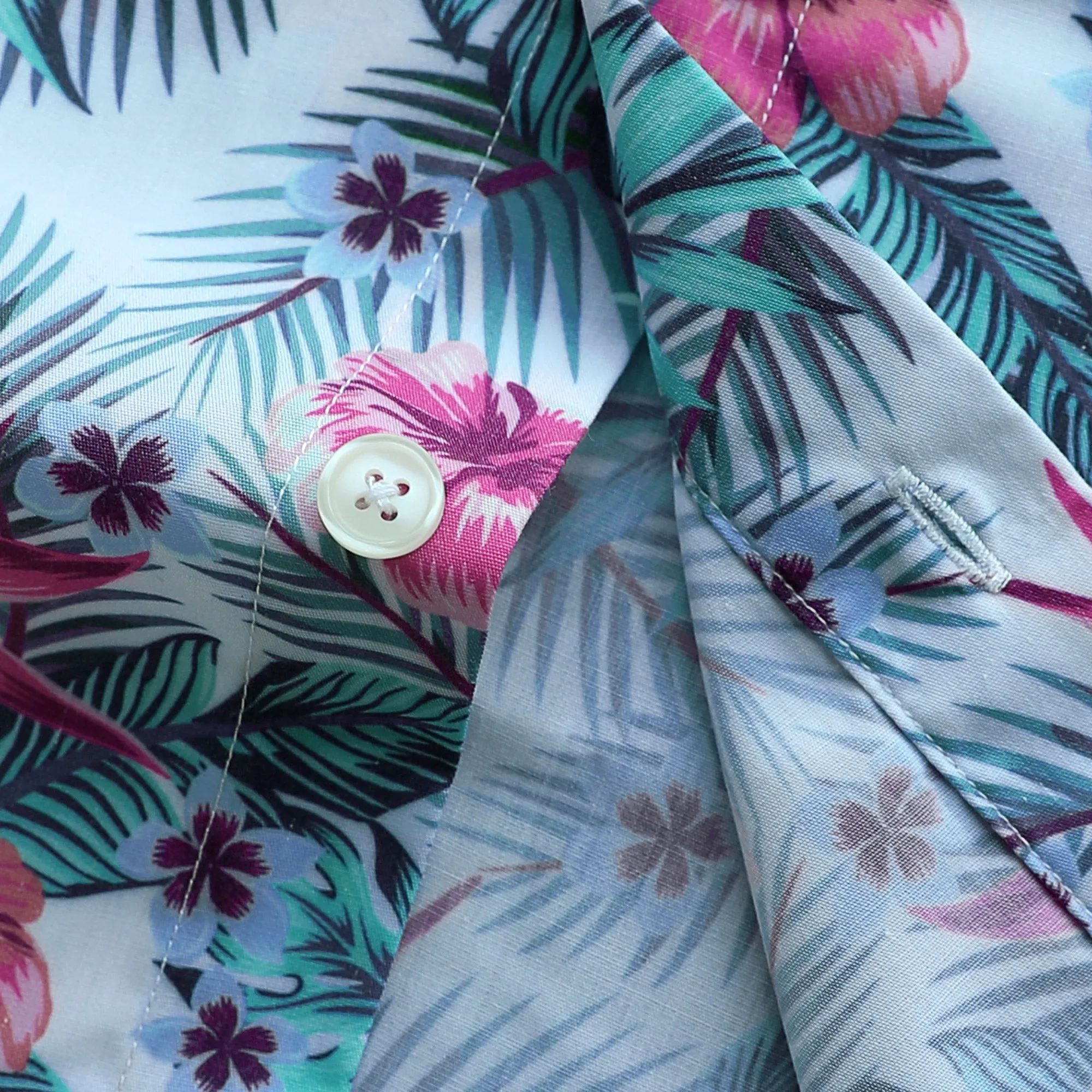 Hawaiian Shirt for Men Aloha Tropical Short Sleeve Button Down Print Beach Shirts #2622 sold by Dubinik product image thumbnail 5