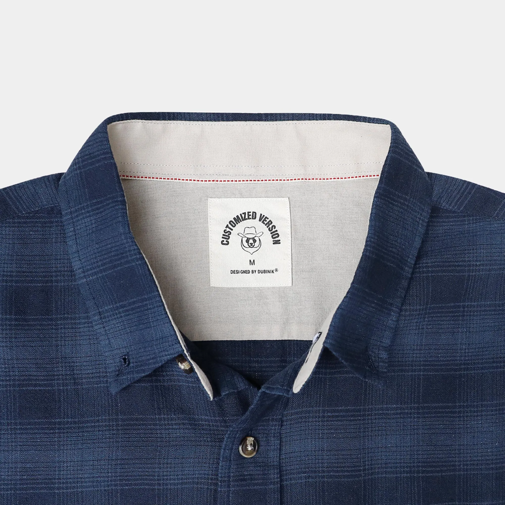 Dubinik® Mens Short Sleeve Button Down Shirts 100% Cotton Plaid Casual Shirt with Pocket #0109 sold by Dubinik product image thumbnail 3